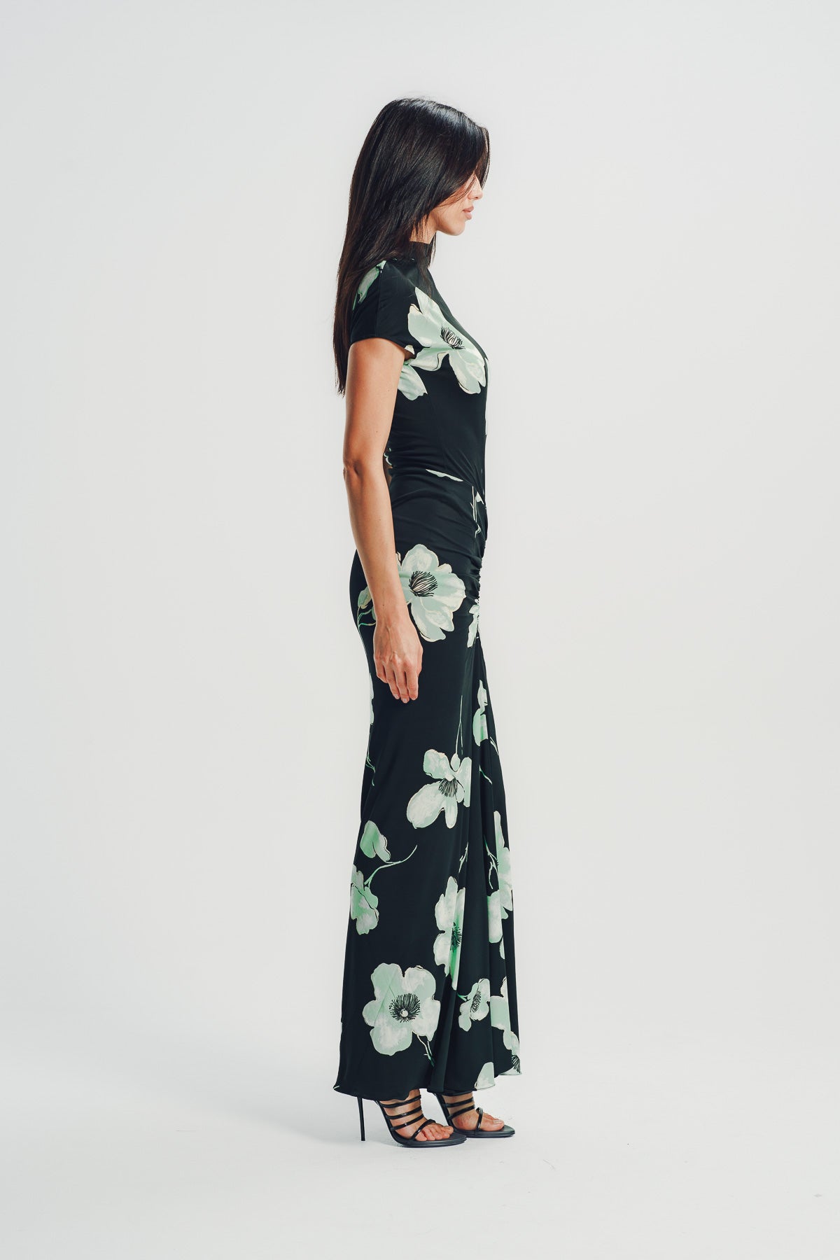 Alaïa | Draped Printed Dress