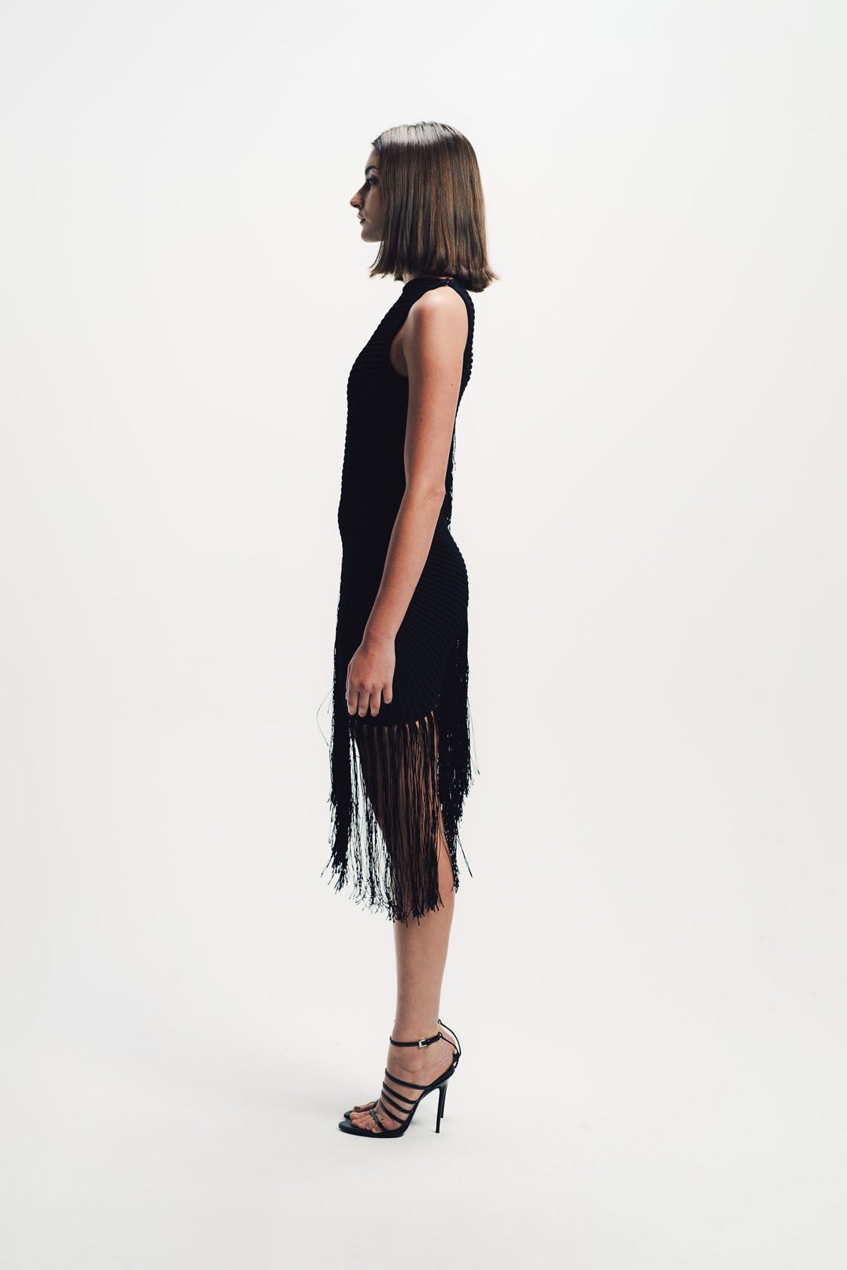 Alaïa | Asymmetric Fringed Dress