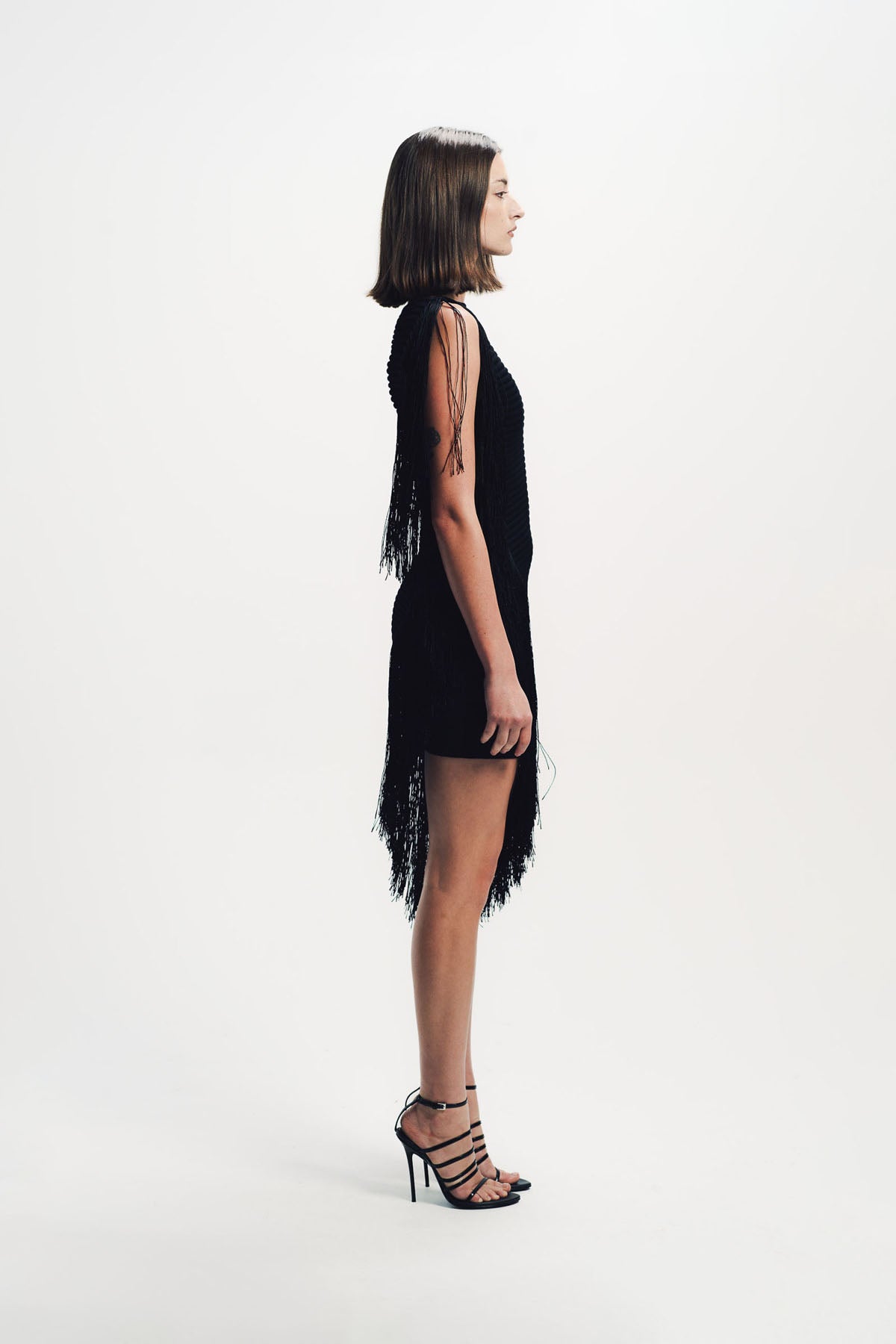 Alaïa | Asymmetric Fringed Dress
