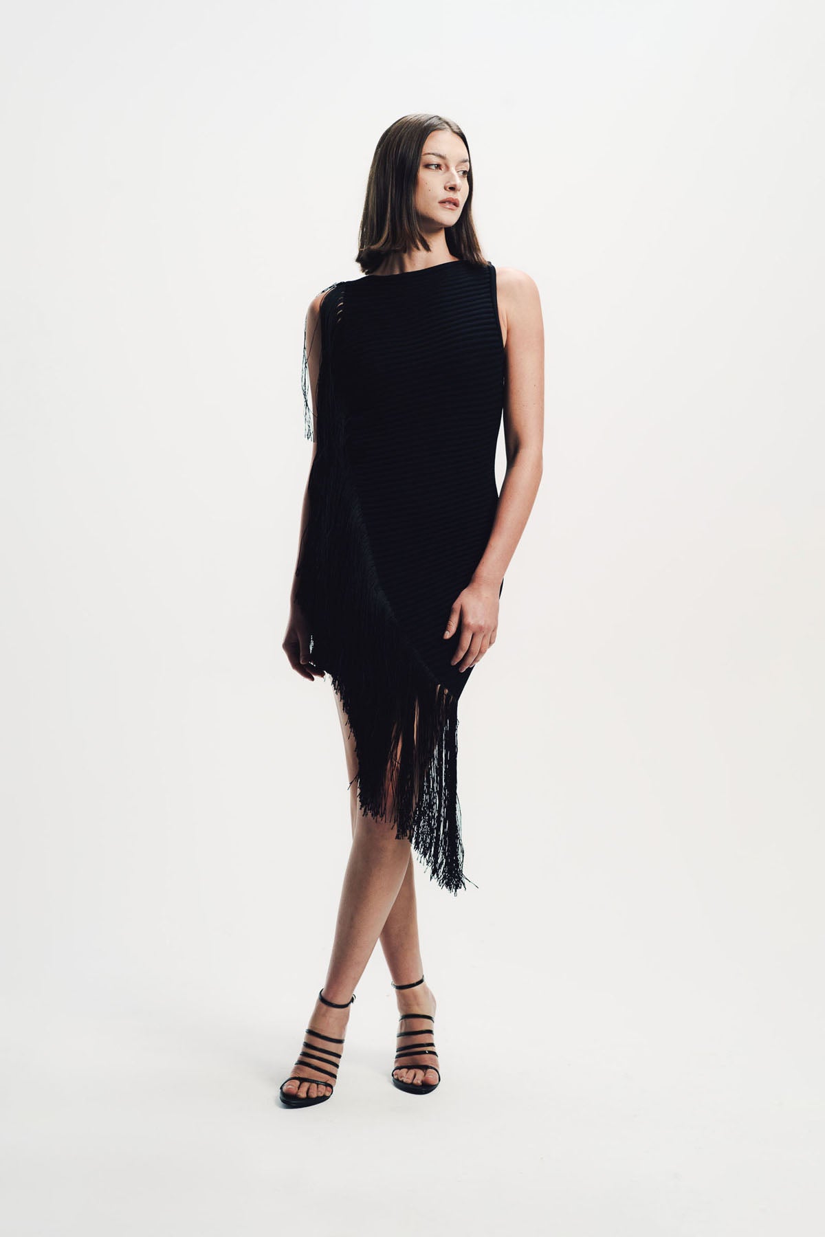 Alaïa | Asymmetric Fringed Dress