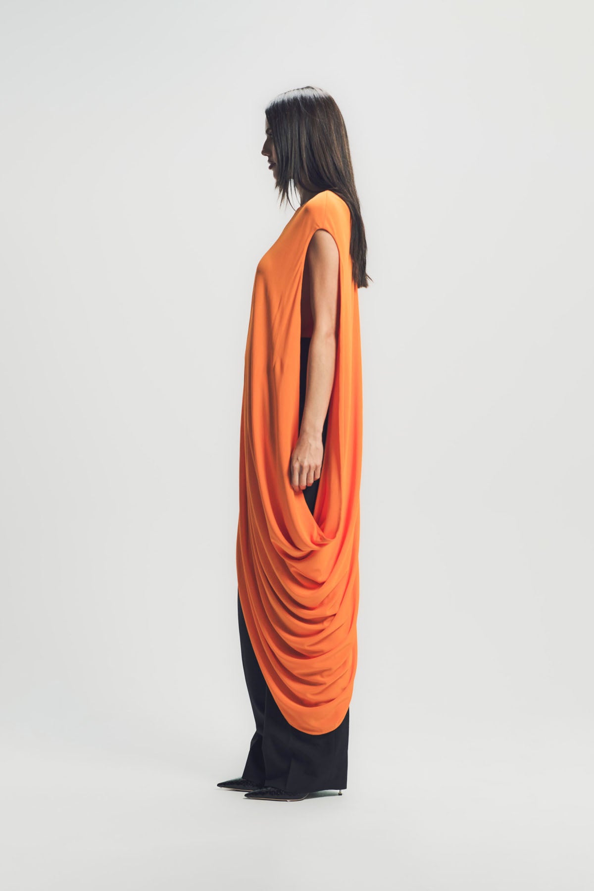 TOM FORD | IMPOSSIBLE ASYMMETRIC CAP SLEEVE TOP
