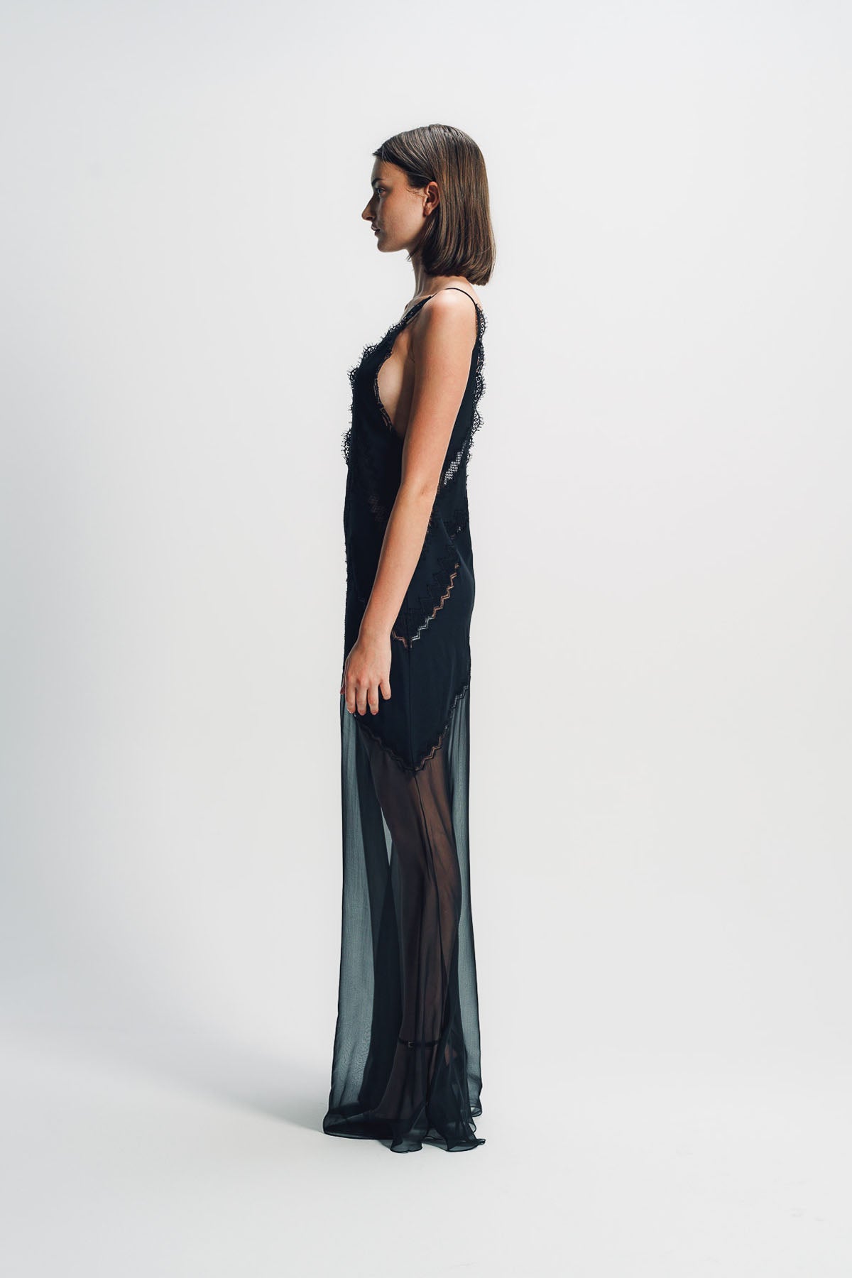 TOM FORD | LACE-ENCRUSTED EVENING DRESS