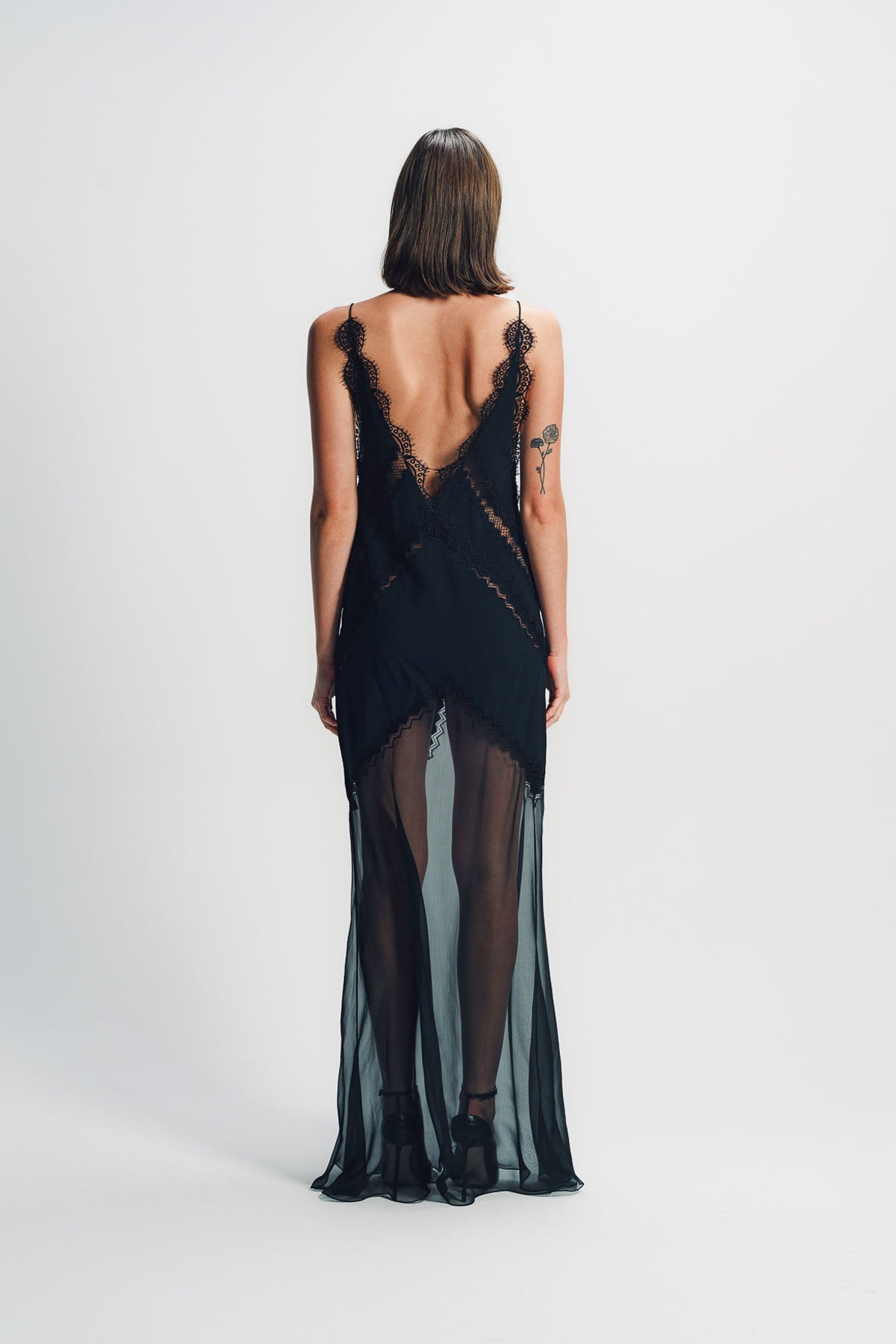 TOM FORD | LACE-ENCRUSTED EVENING DRESS TOM FORD | LACE-ENCRUSTED EVENING DRESS