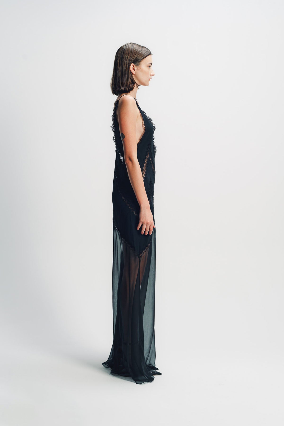 TOM FORD | LACE-ENCRUSTED EVENING DRESS TOM FORD | LACE-ENCRUSTED EVENING DRESS