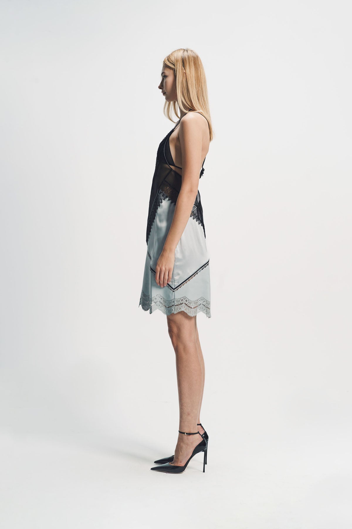 Tom Ford | Lace and Leather Slip Dress
