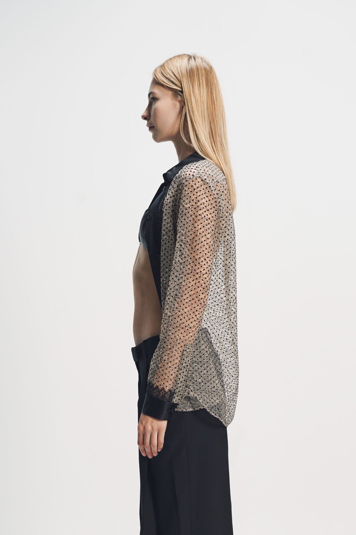 Tom Ford | Lace Polka Dot Long Sleeve Shirt