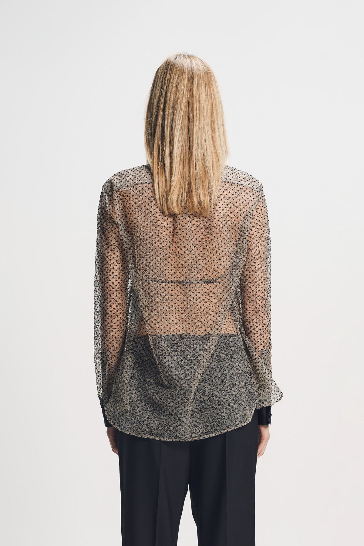 Tom Ford | Lace Polka Dot Long Sleeve Shirt