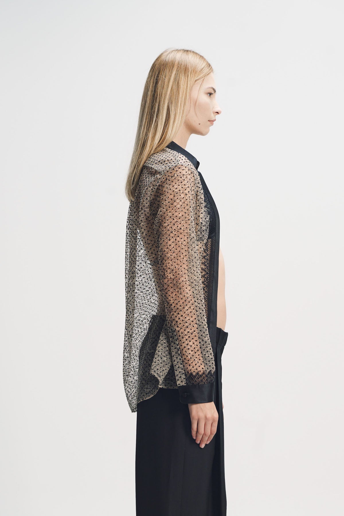 Tom Ford | Lace Polka Dot Long Sleeve Shirt