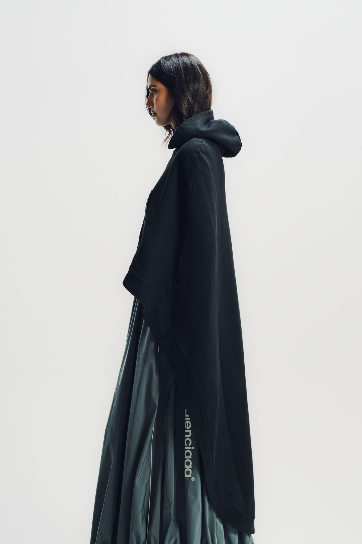 Balenciaga | Oversized Hooded Cape