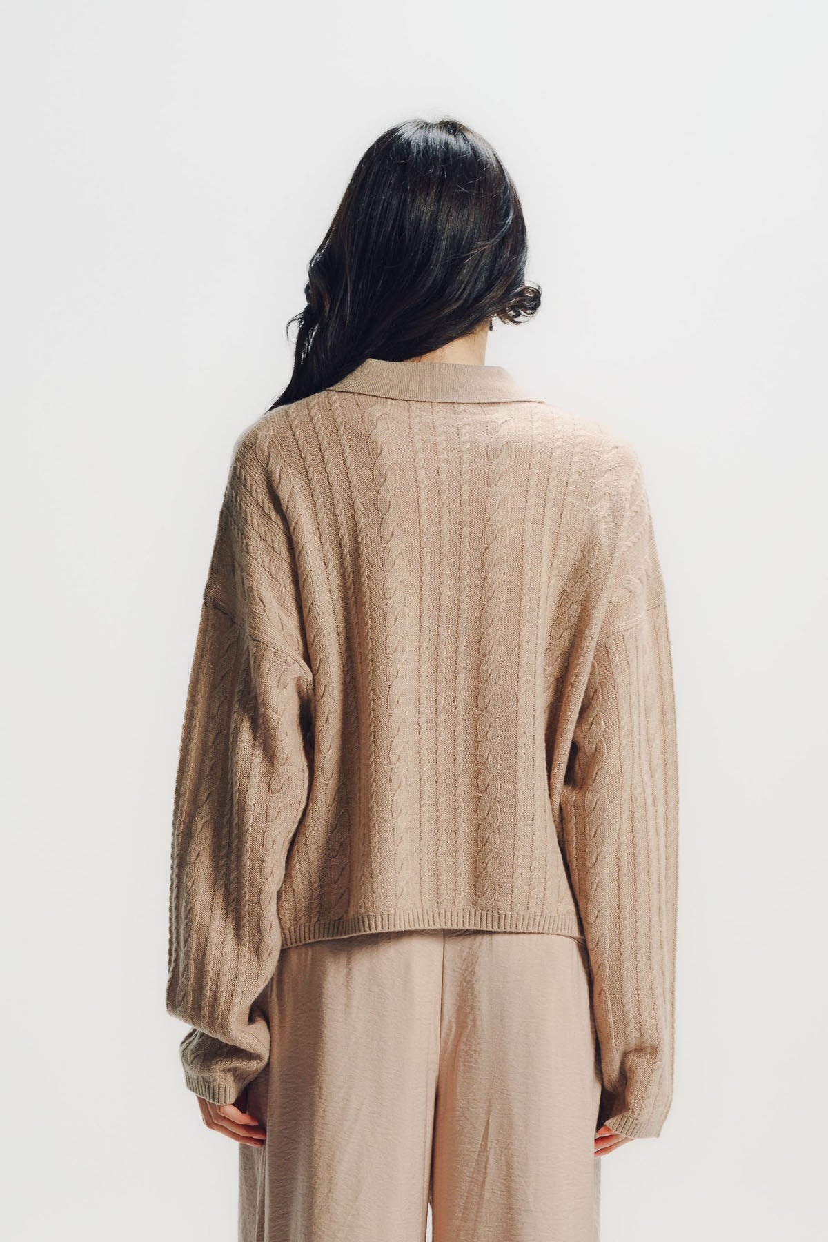 Sablyn | Elsie Relaxed Ls Cashmere Polo Sweater