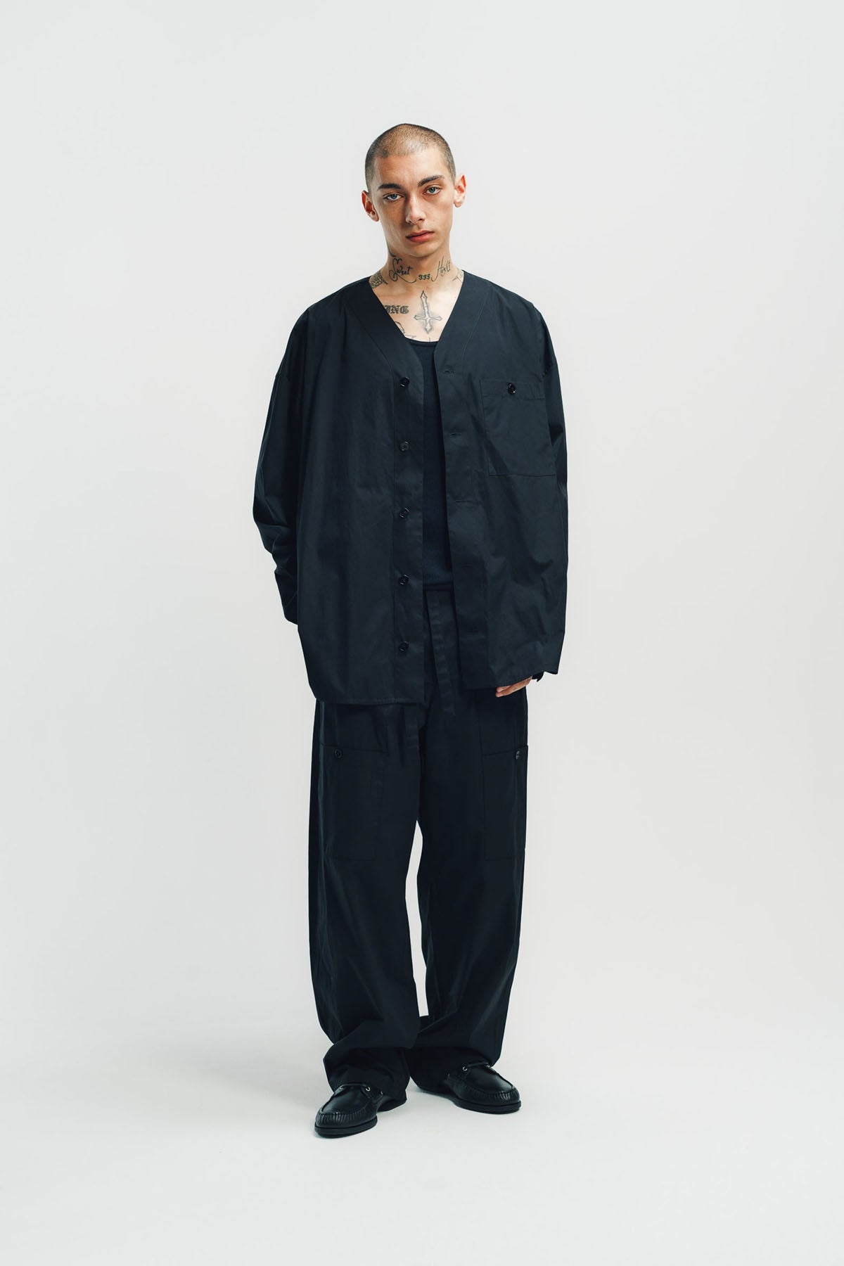 JIL SANDER | COTTON POPLIN CARGO TROUSERS