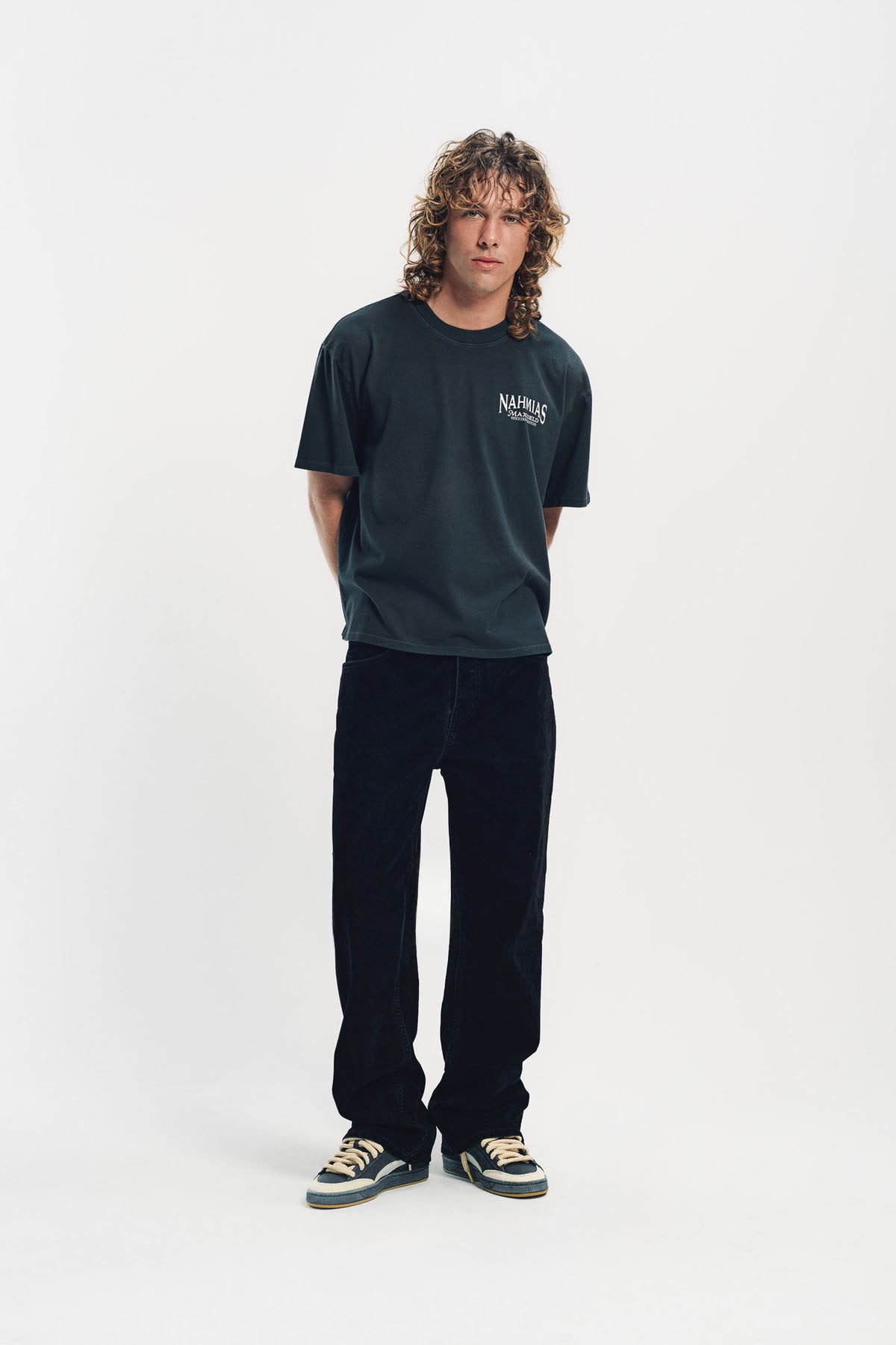 NAHMIAS | BLACK MAXFIELD CRAFT SUPPLIER T-SHIRT