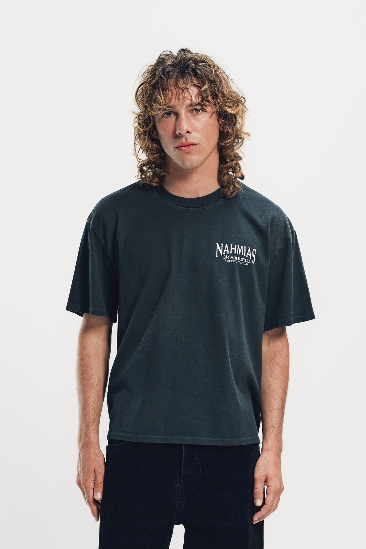 NAHMIAS | BLACK MAXFIELD CRAFT SUPPLIER T-SHIRT
