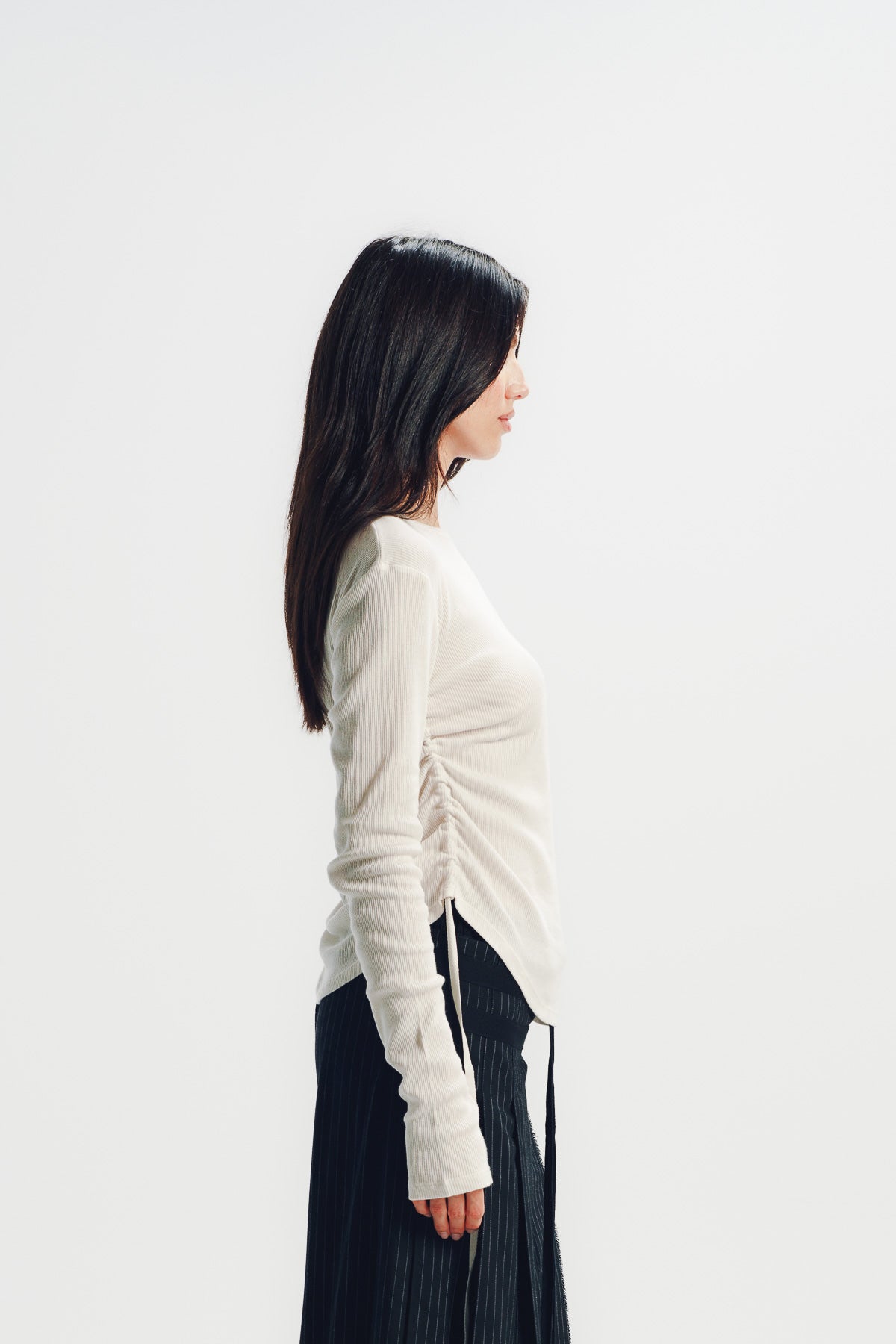Ann Demeulemeester | Dot Wrinkled Cropped Top