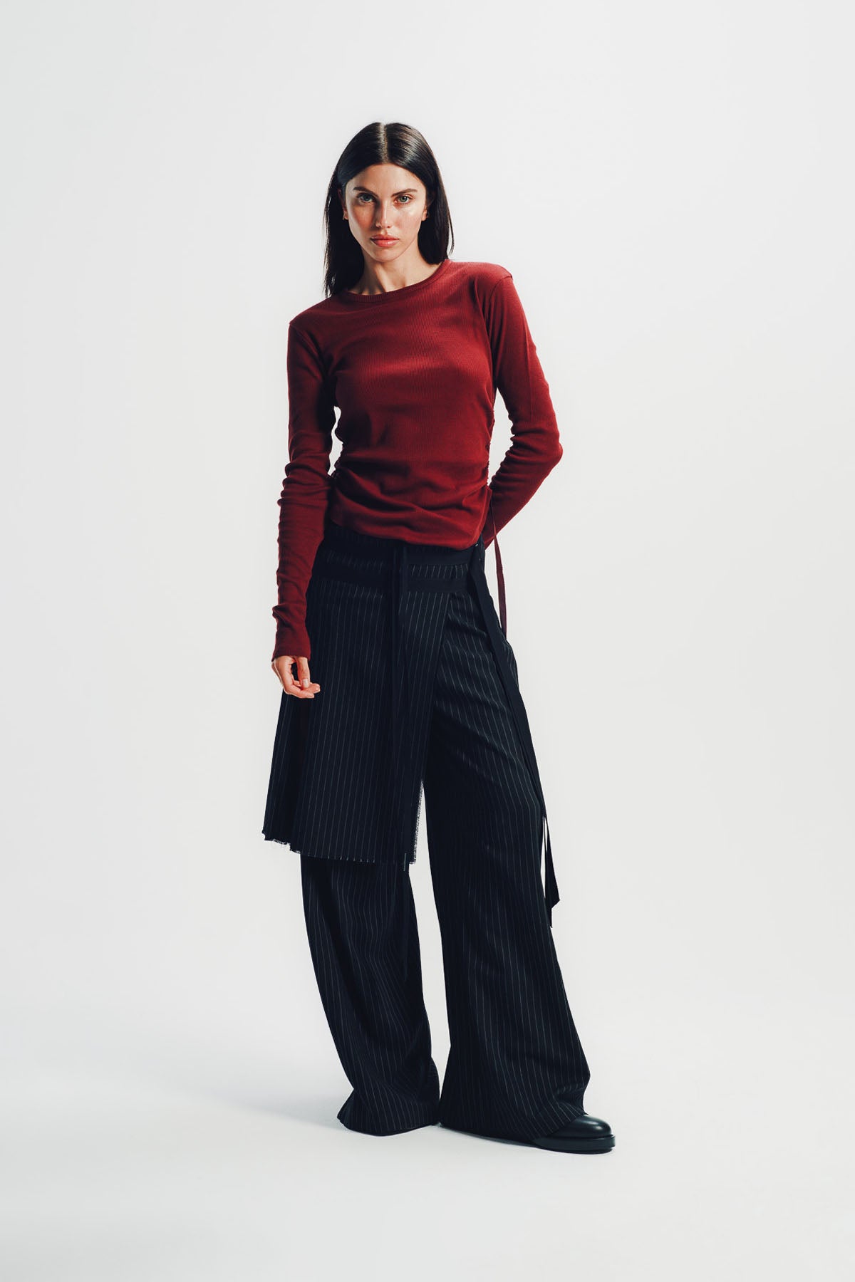 Ann Demeulemeester | Dot Wrinkled Cropped Top