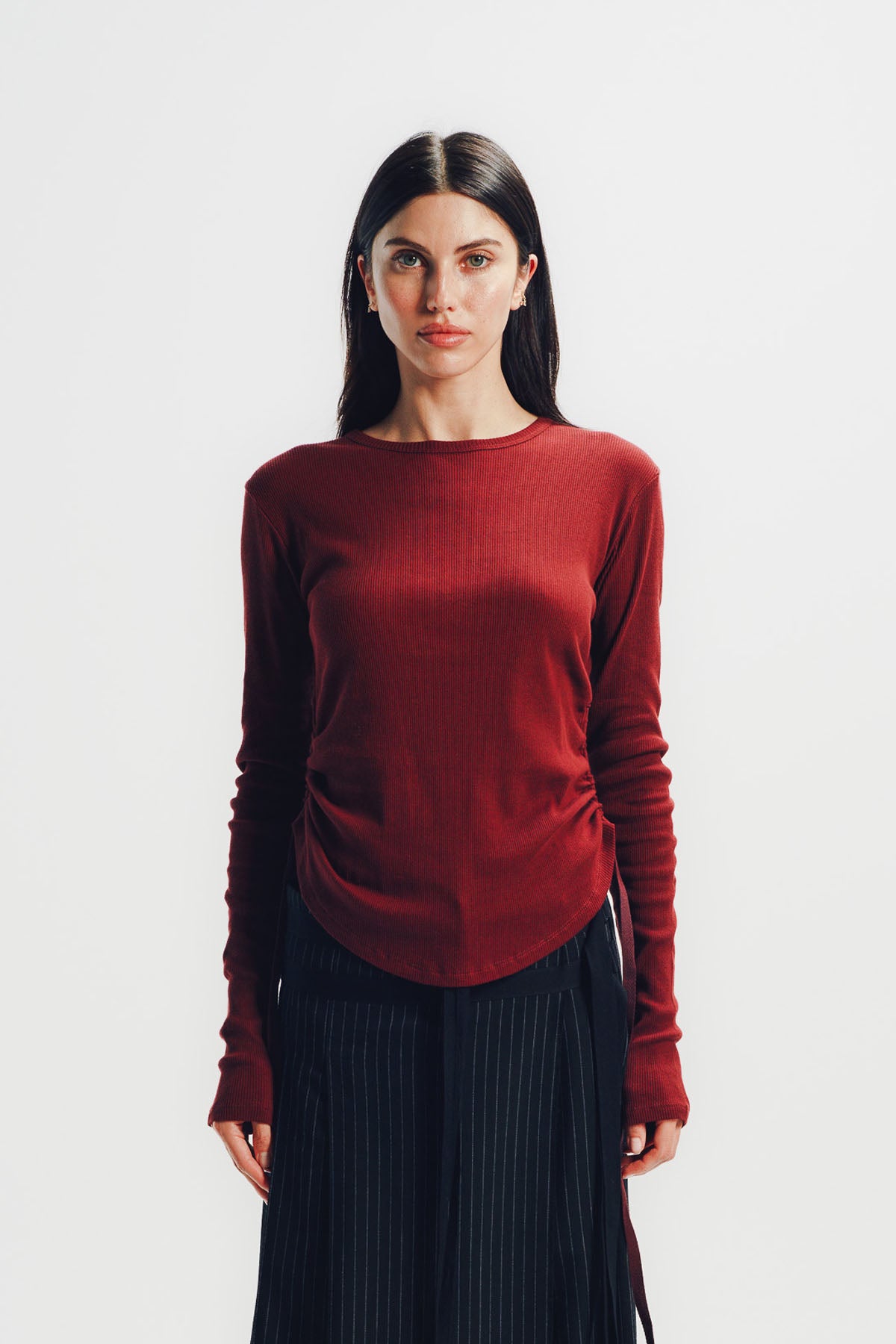 Ann Demeulemeester | Dot Wrinkled Cropped Top