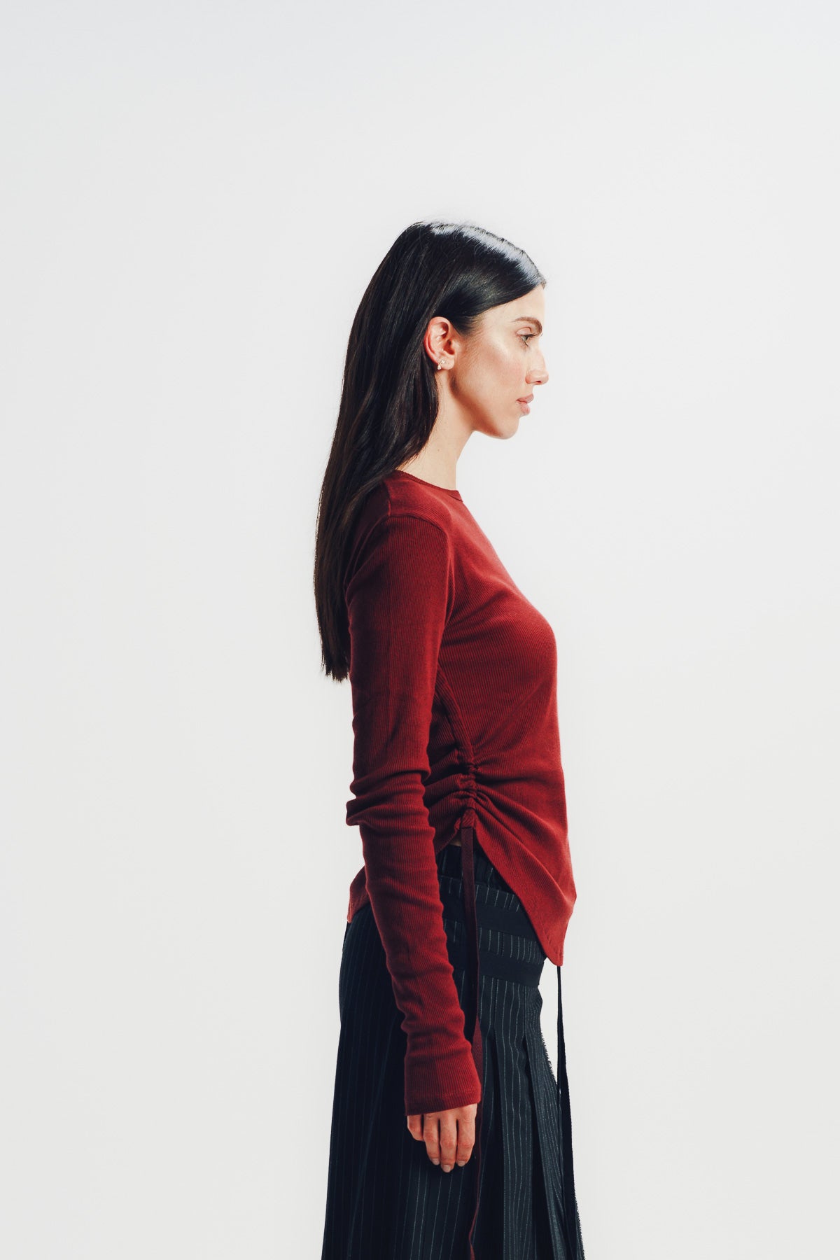 Ann Demeulemeester | Dot Wrinkled Cropped Top