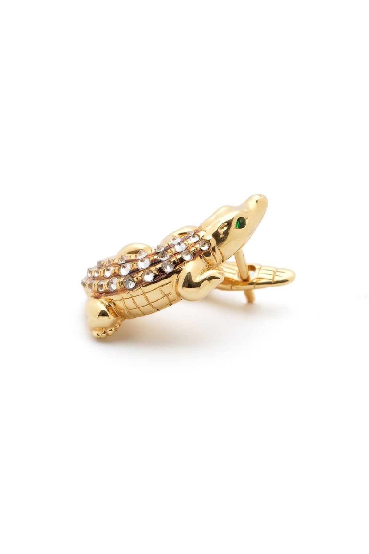 BIBI VAN DER VELDEN | GOLD ALLIGATOR TWIST EARRING