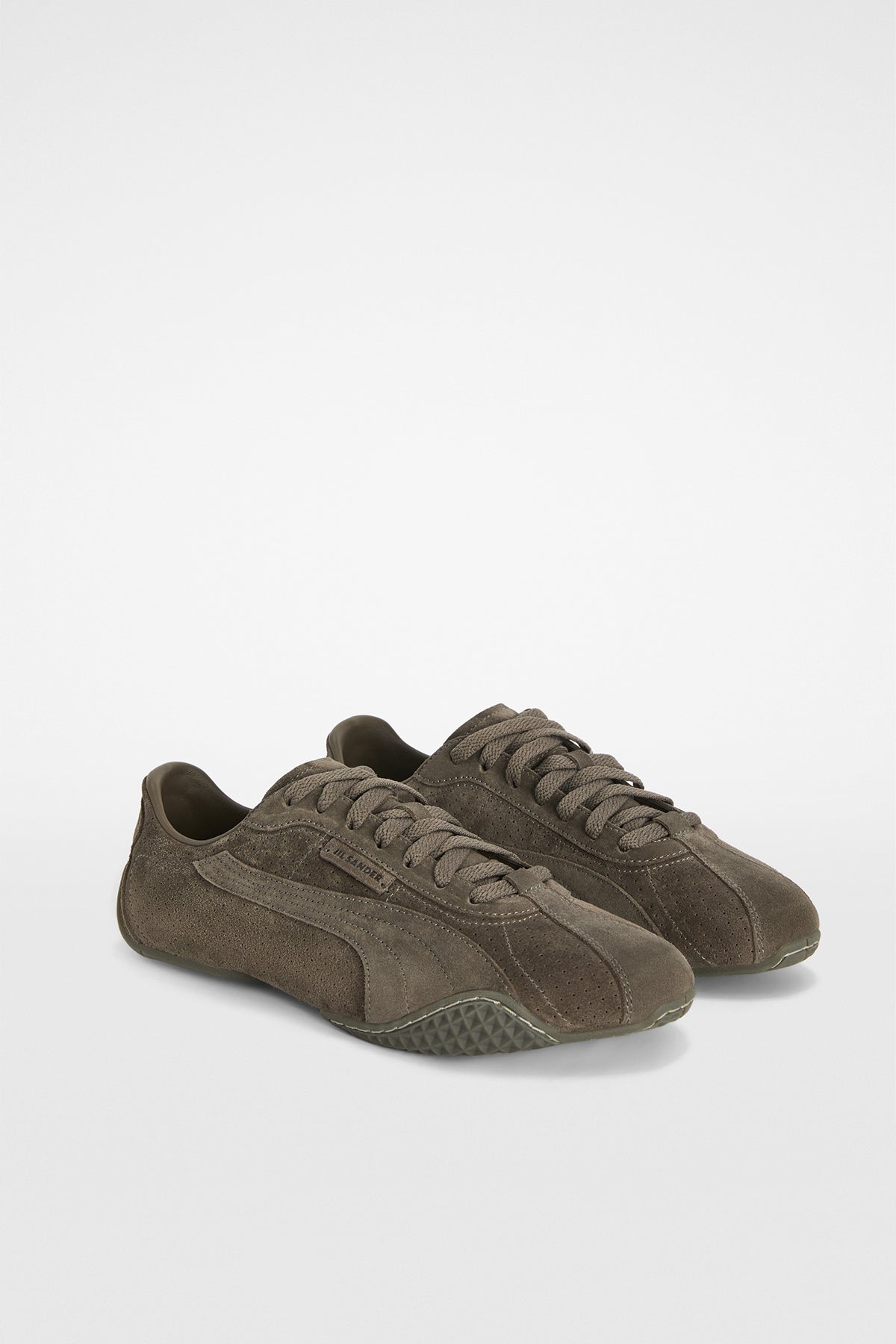 PUMA X JIL SANDER | MATTE BRONZE K-STREET SUEDE SNEAKERS