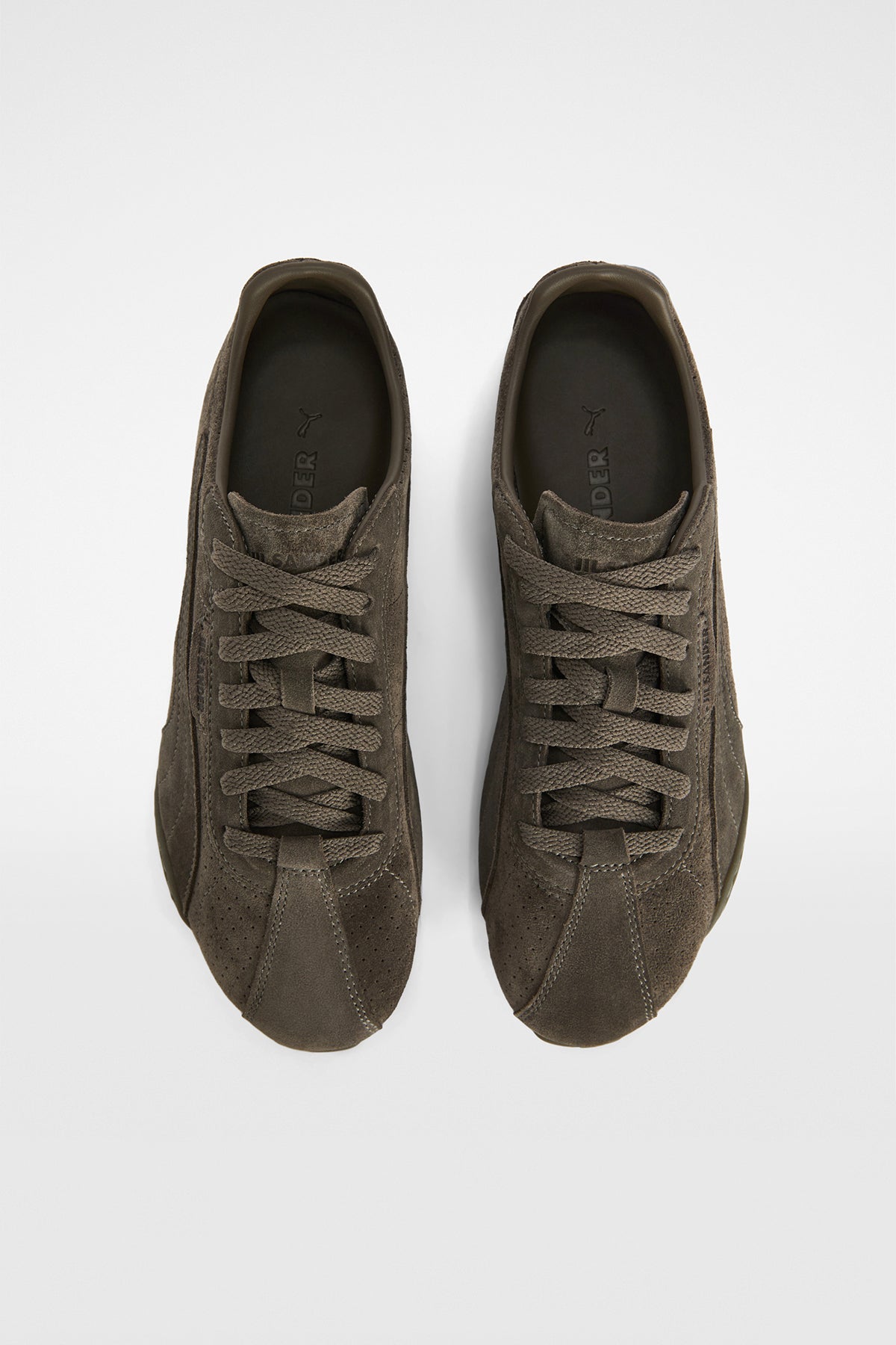 PUMA X JIL SANDER | MATTE BRONZE K-STREET SUEDE SNEAKERS
