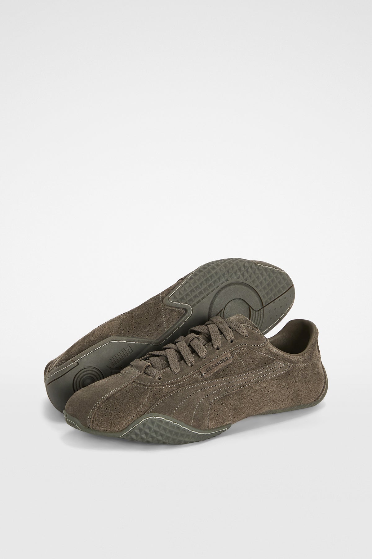 PUMA X JIL SANDER | MATTE BRONZE K-STREET SUEDE SNEAKERS