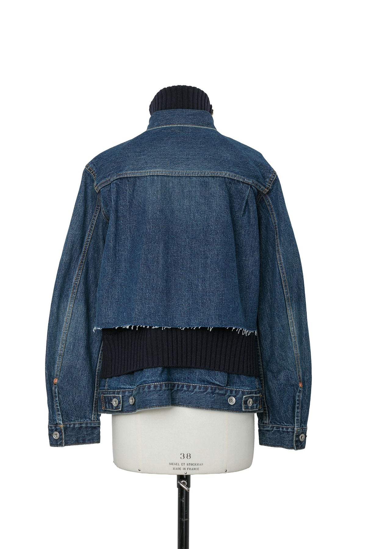 SACAI | Denim x Wool Knit Jacket