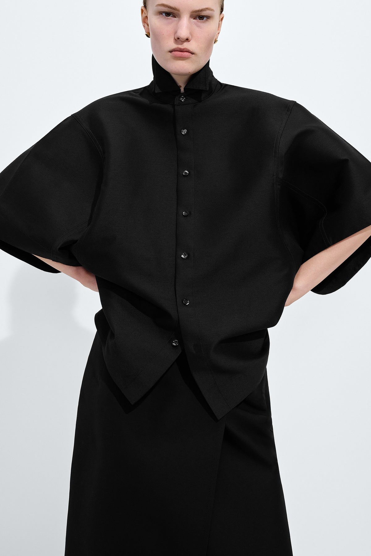 Bottega Veneta | Lightweight Wool Short Sleeve Shirt