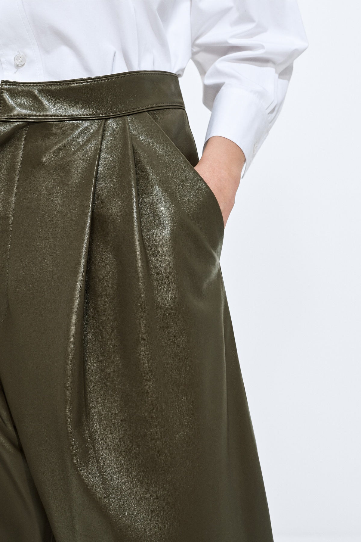 Bottega Veneta | Wide Leather Trouser