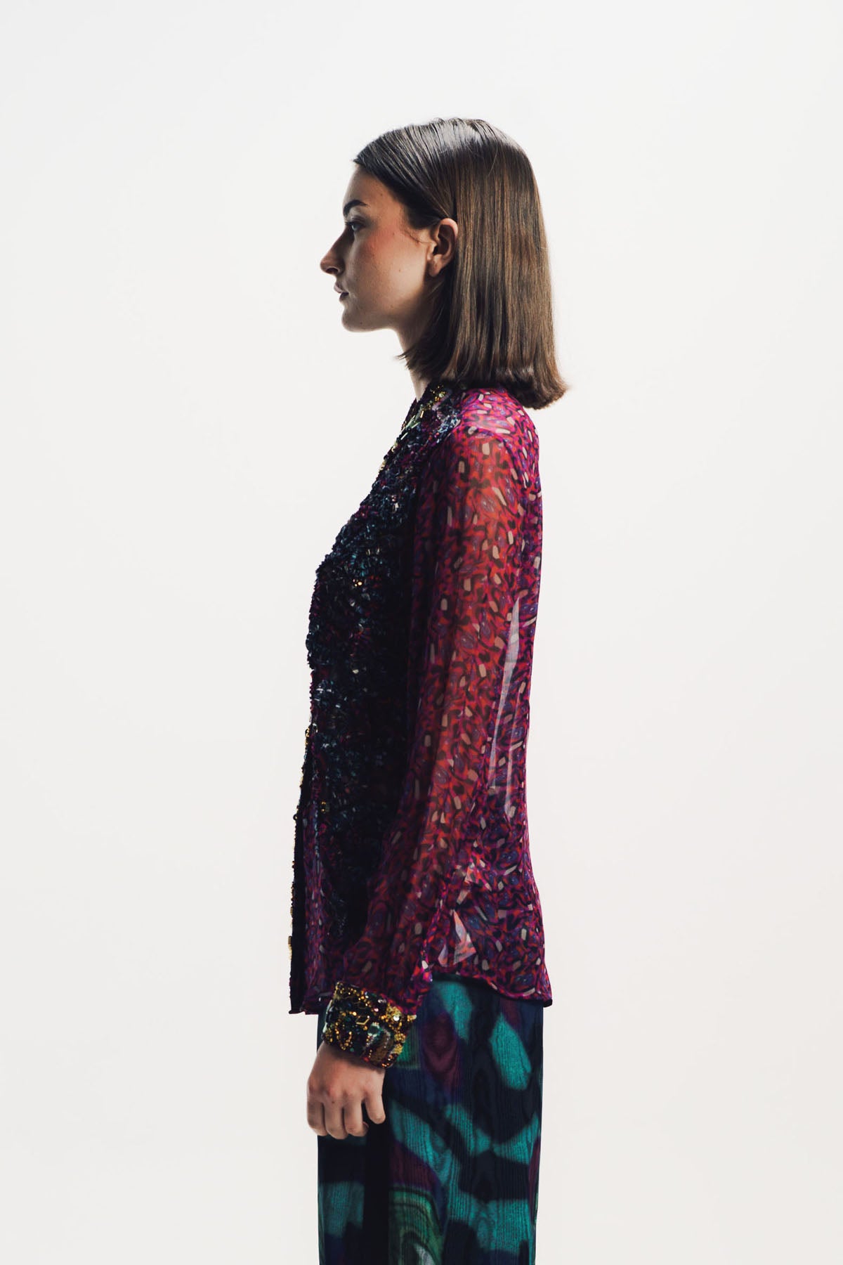 Dries Van Noten | Embroidered Long Sleeve Shirt