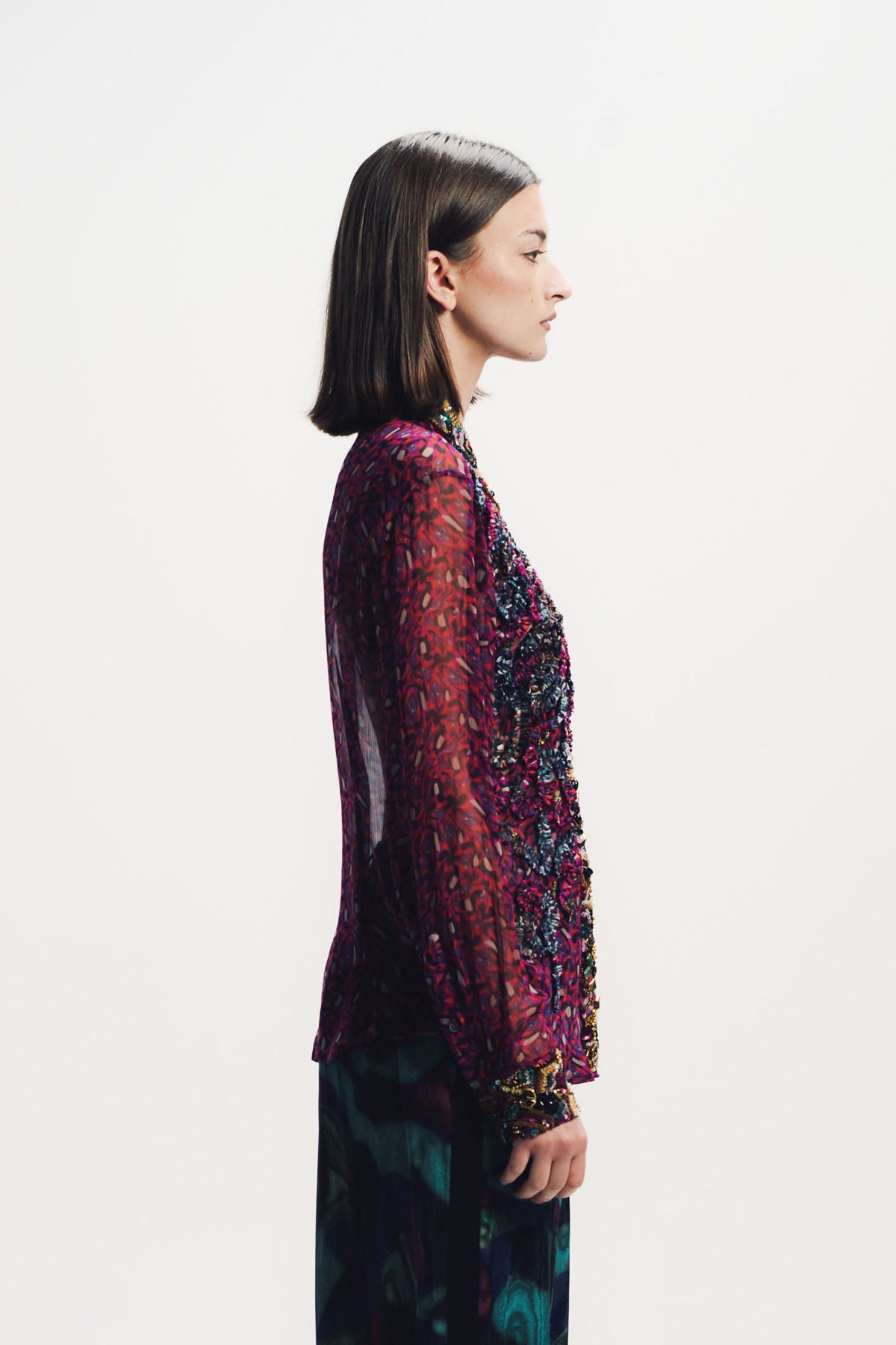Dries Van Noten | Embroidered Long Sleeve Shirt