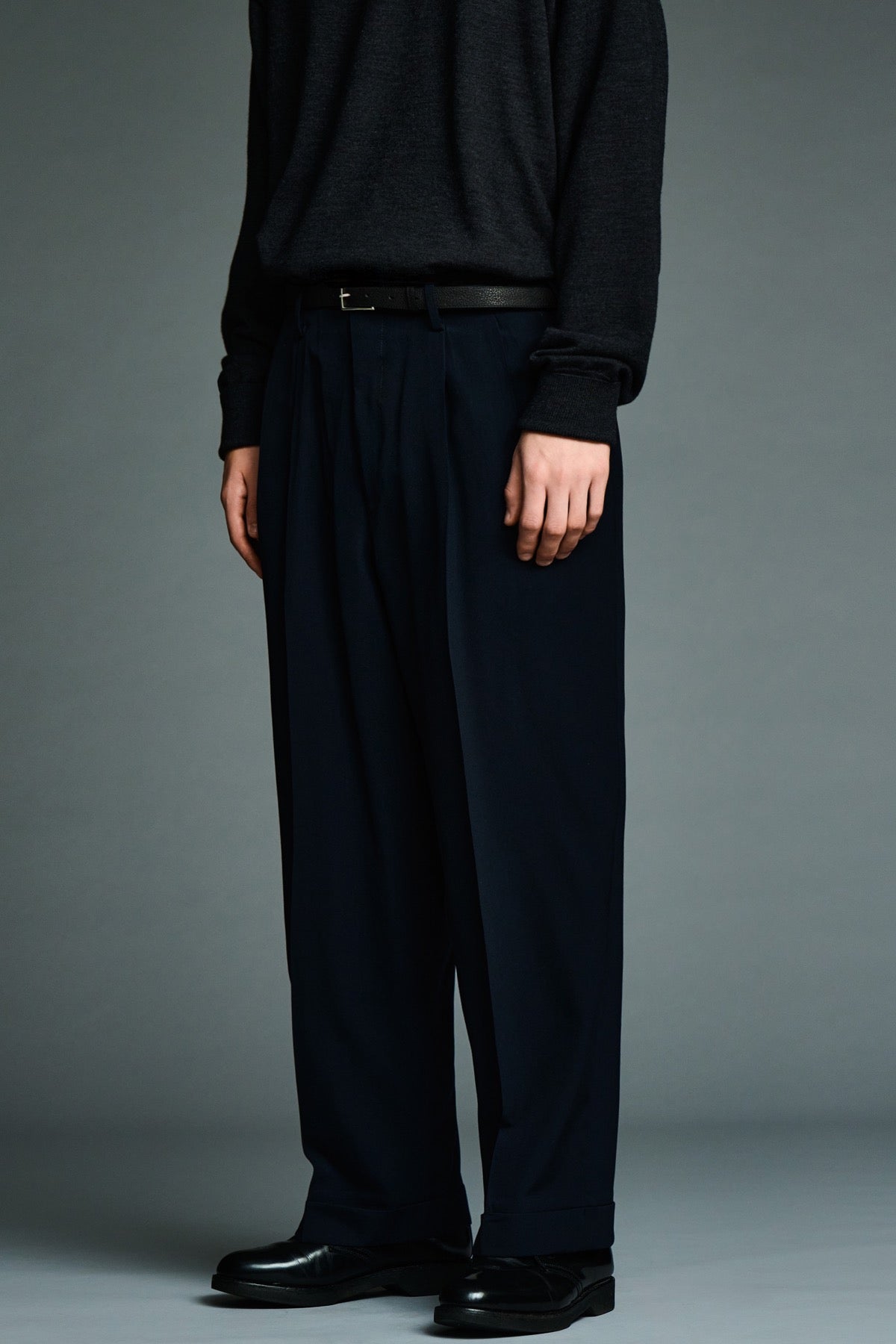 A.presse | Wool Rayon Wide Trouser
