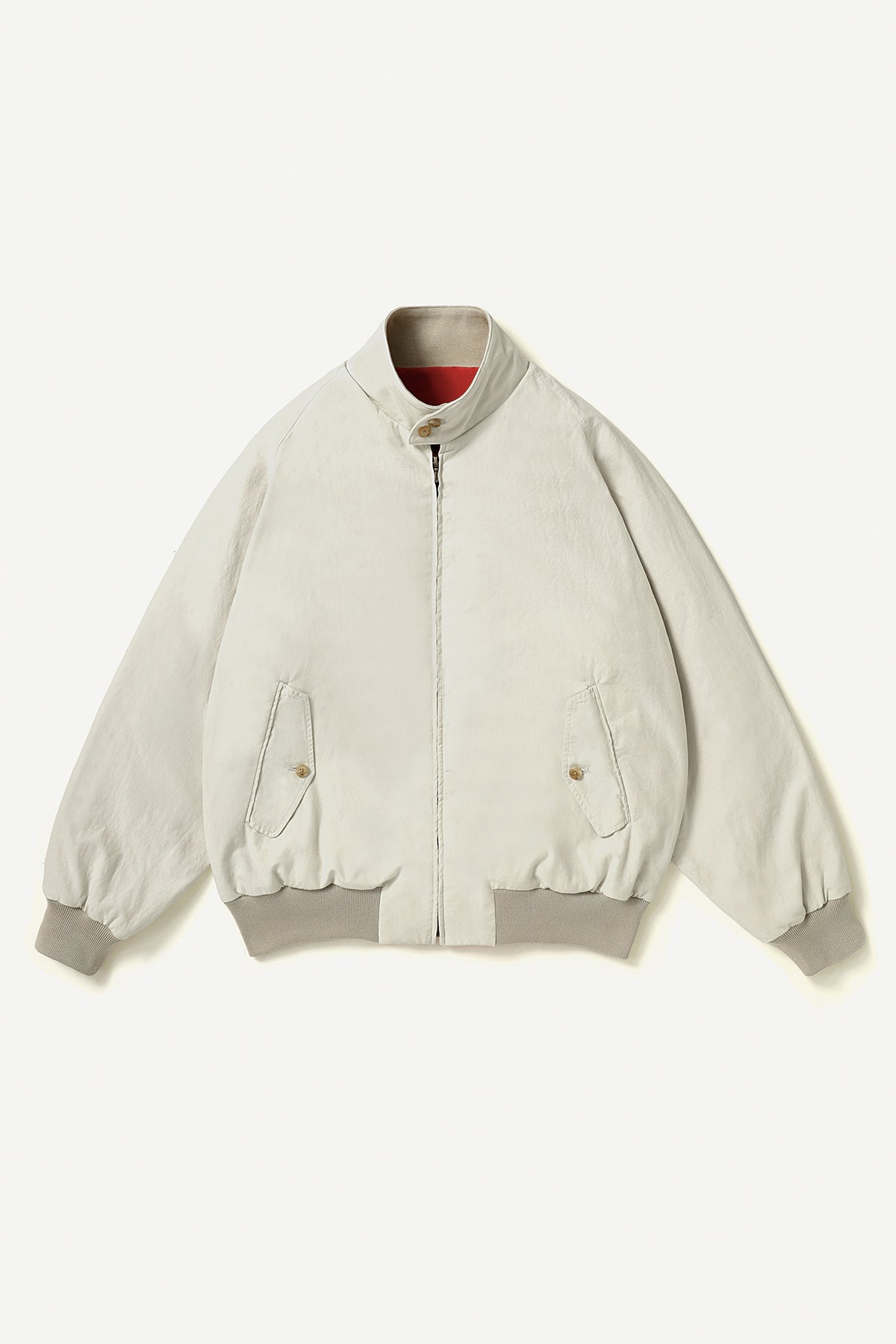 A.presse | Cotton Silk Back Gabardine Harrington Jacket