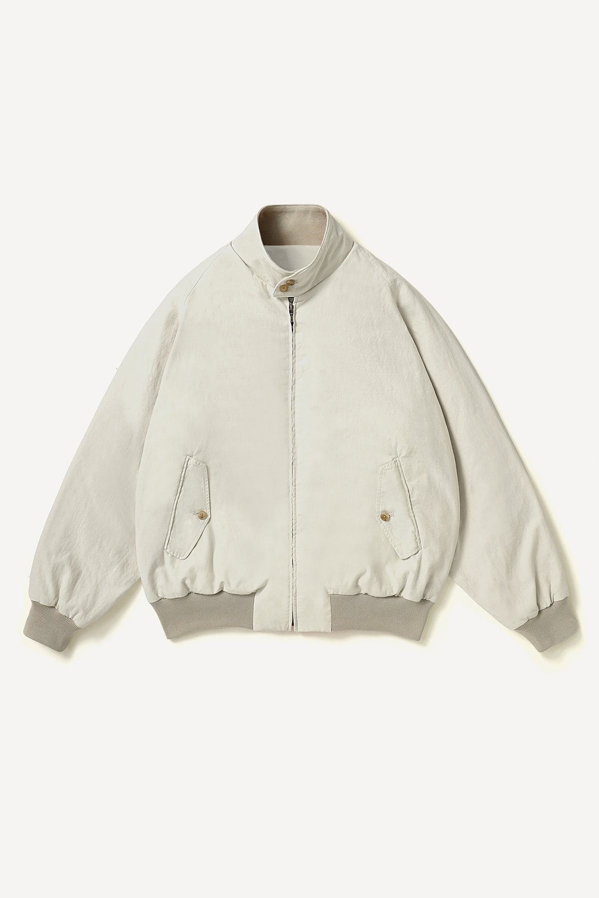 A.presse | Cotton Silk Back Gabardine Harrington Jacket
