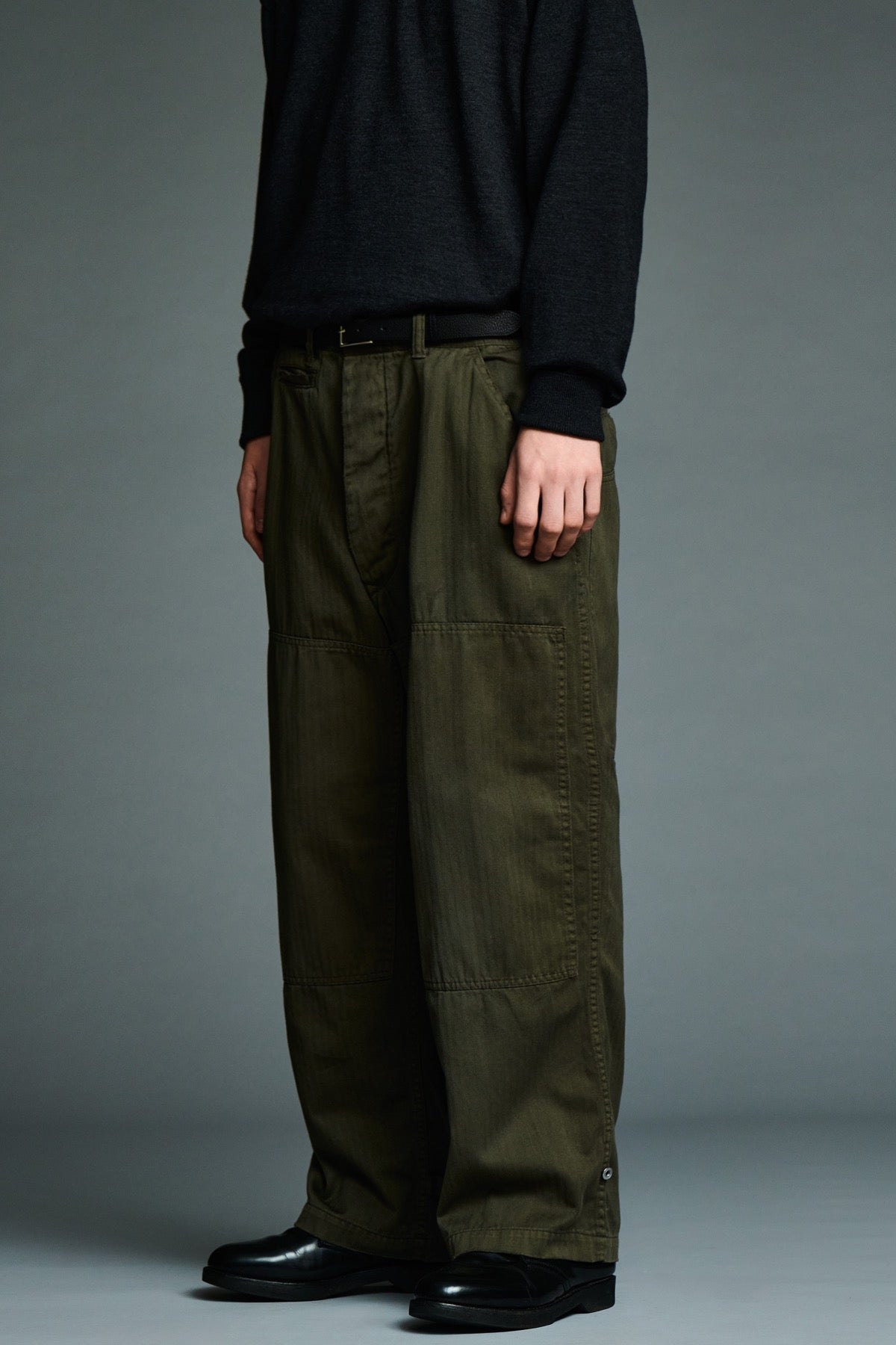 【極美品】APRESSE Covert Cloth Trousers 2 A PRESSE covert cloth trousers A.presse | Military Double Knee Trouser