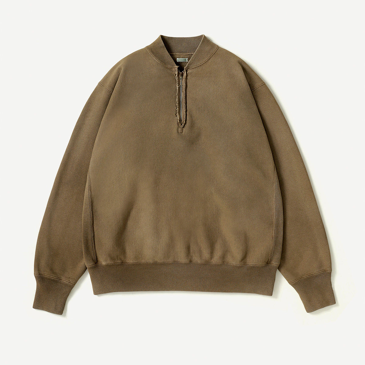 A.presse | Vintage Half ZIP Rib Collar Sweatshirt