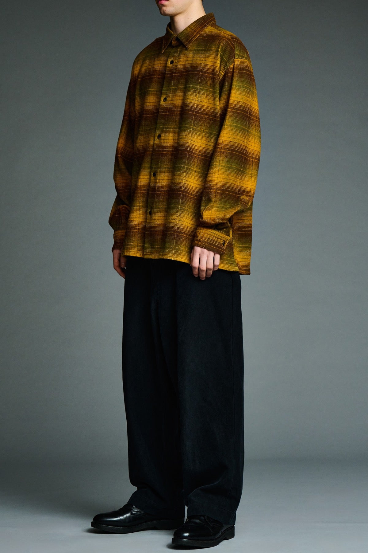 A.presse | Vintage Cotton Silk Nep Twill Check Shirt