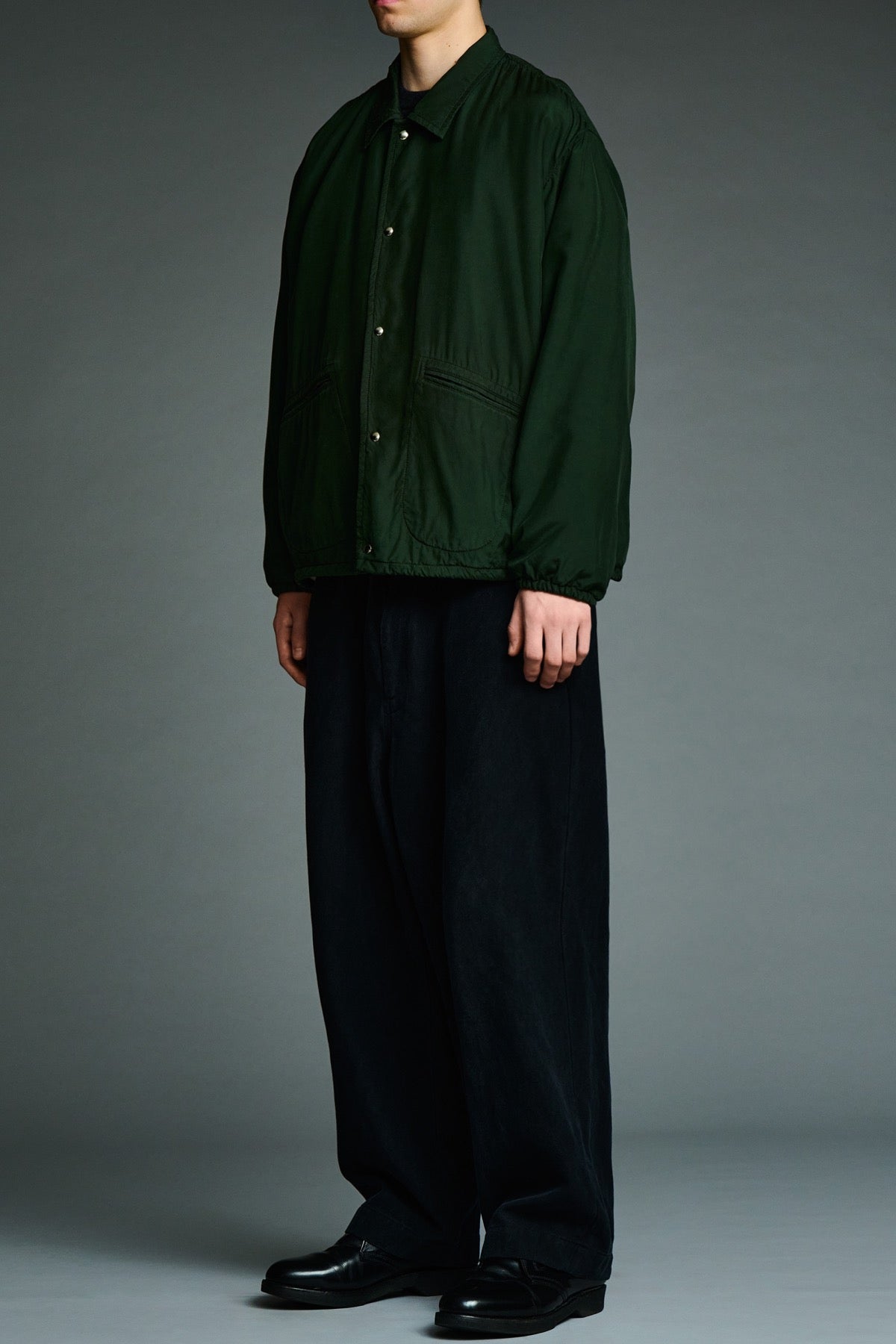 A.presse | Vintage Washed Silk Taffeta Coach Jacket
