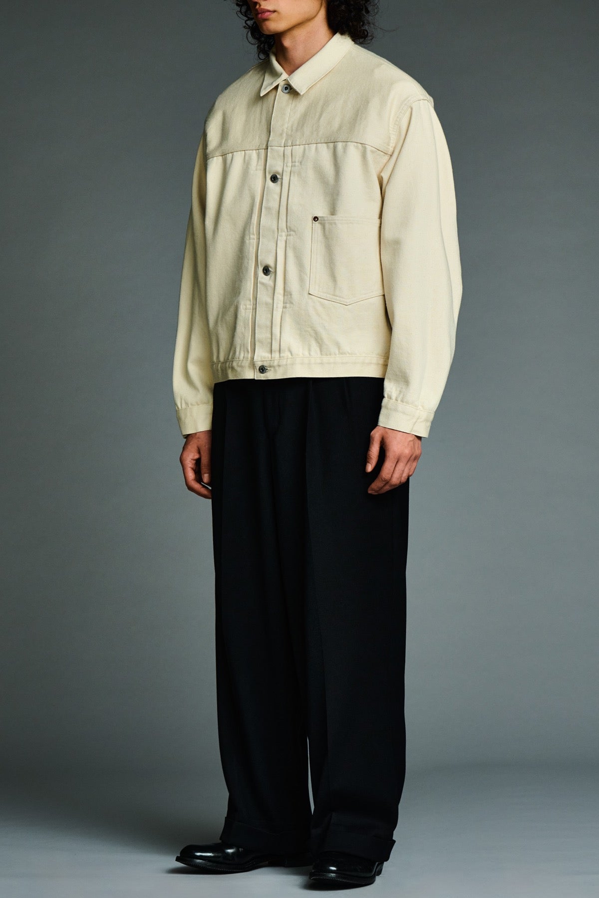 A.presse | Cotton Silk 1st Type Denim Jacket