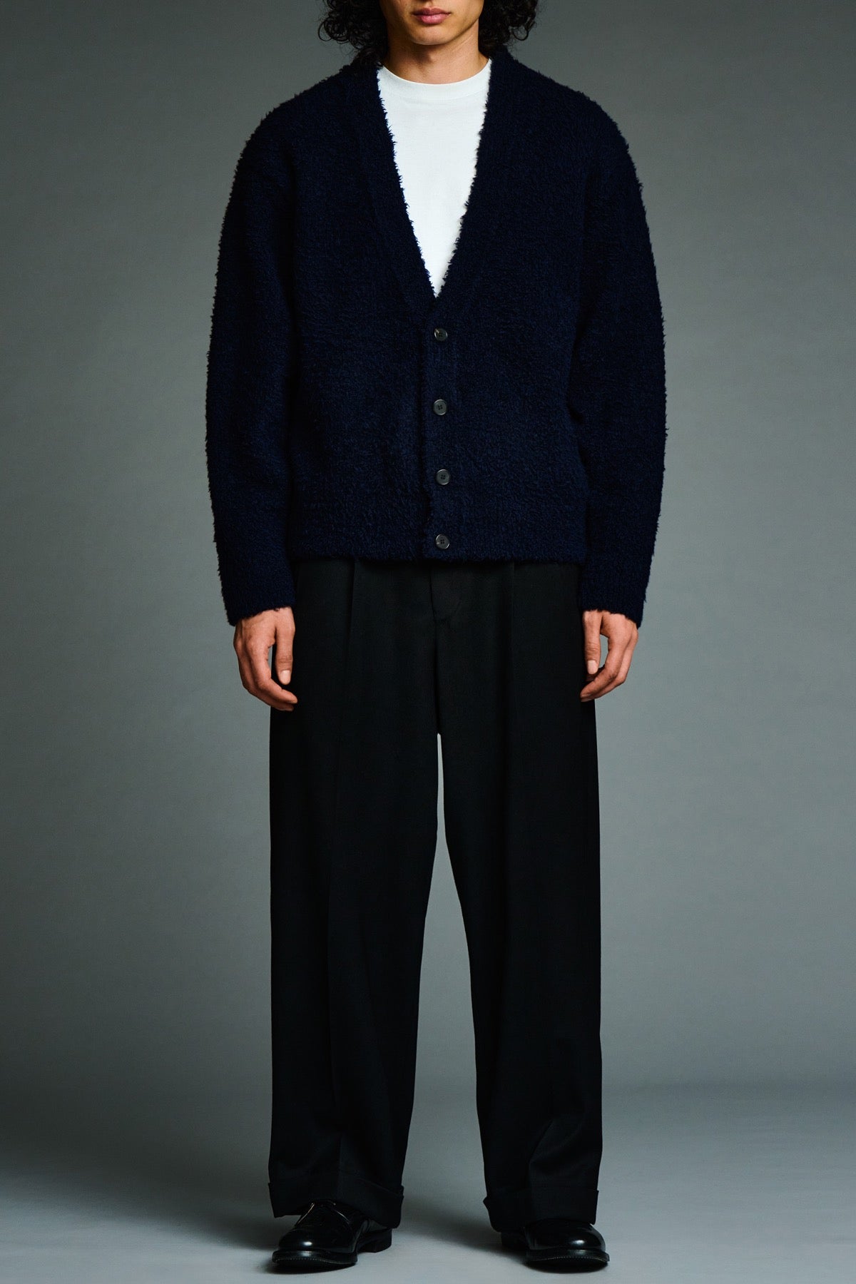 A.presse | Cashmere Mole Yarn Cardigan