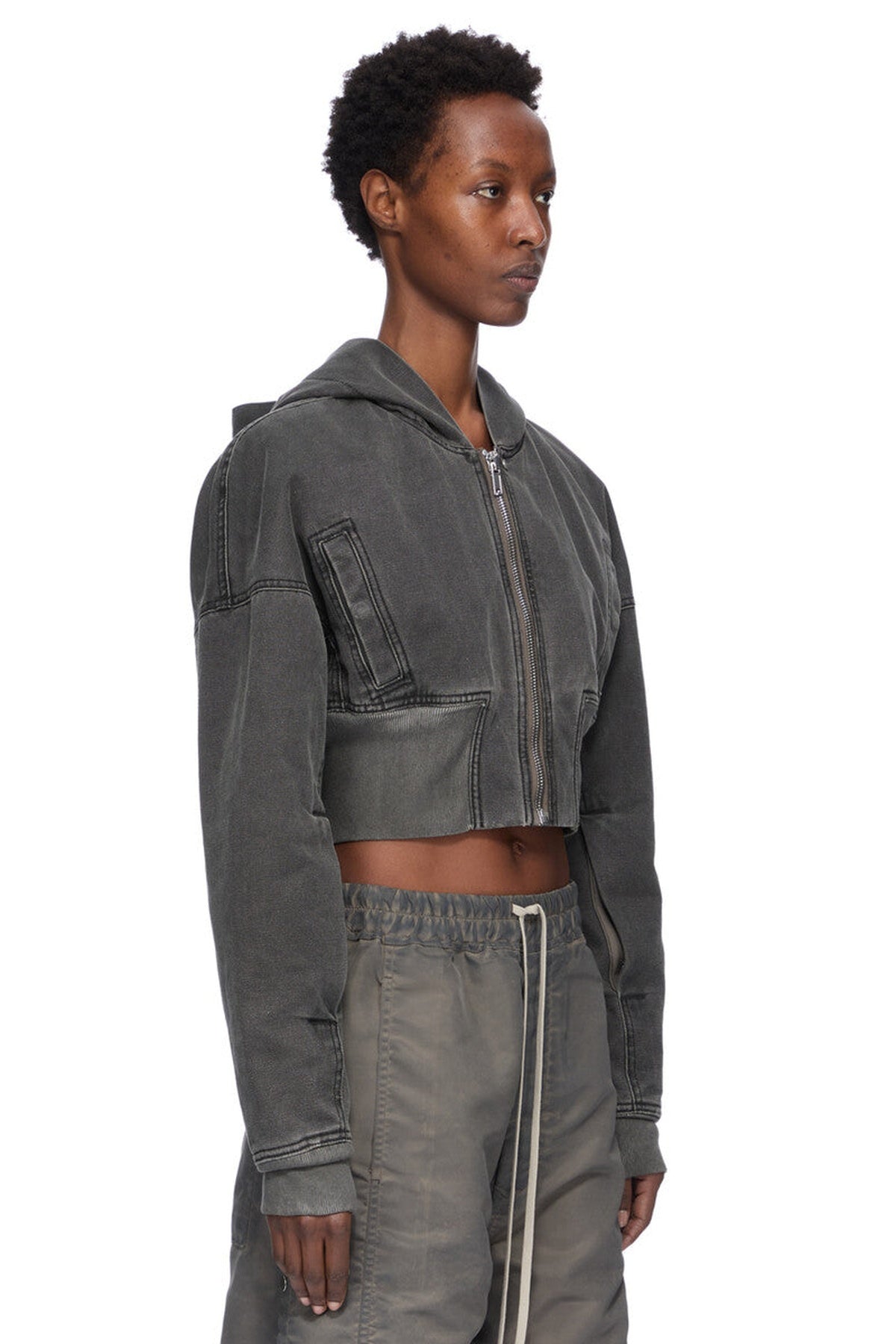 Rick Owens DRKSHDW | Hood Crop Flight Jacket