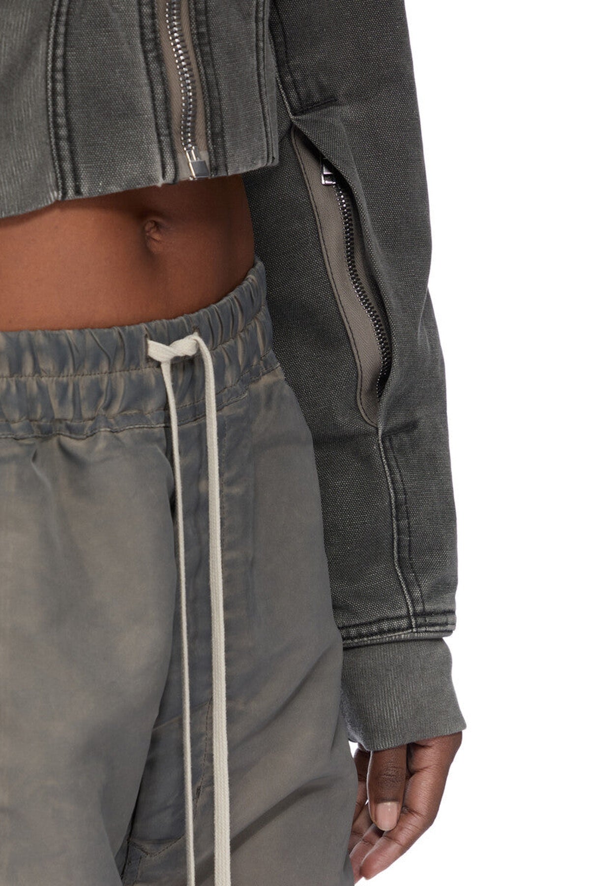 Rick Owens DRKSHDW | Hood Crop Flight Jacket