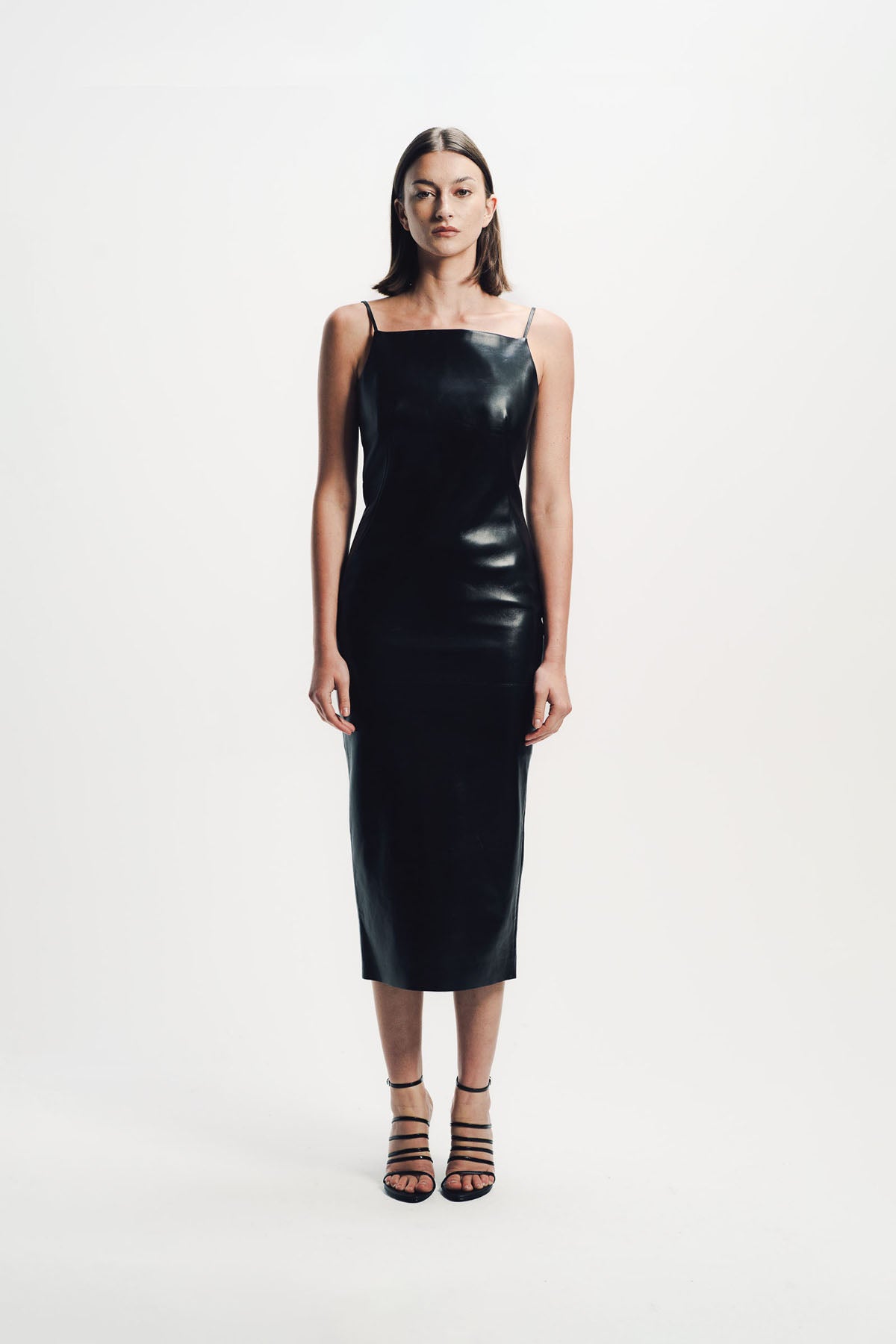 Givenchy | Sliced Midi Leather Dress