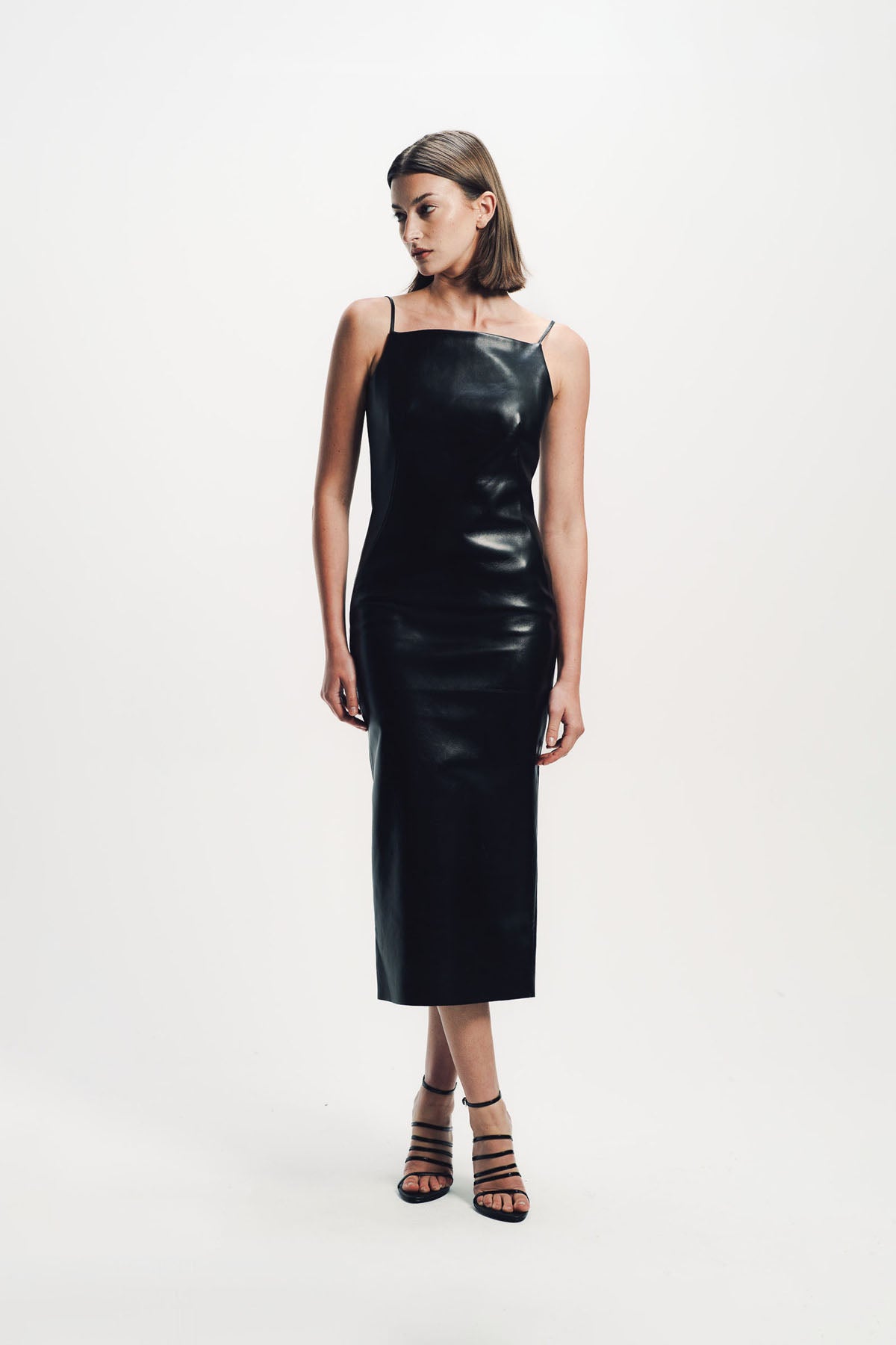 Givenchy | Sliced Midi Leather Dress