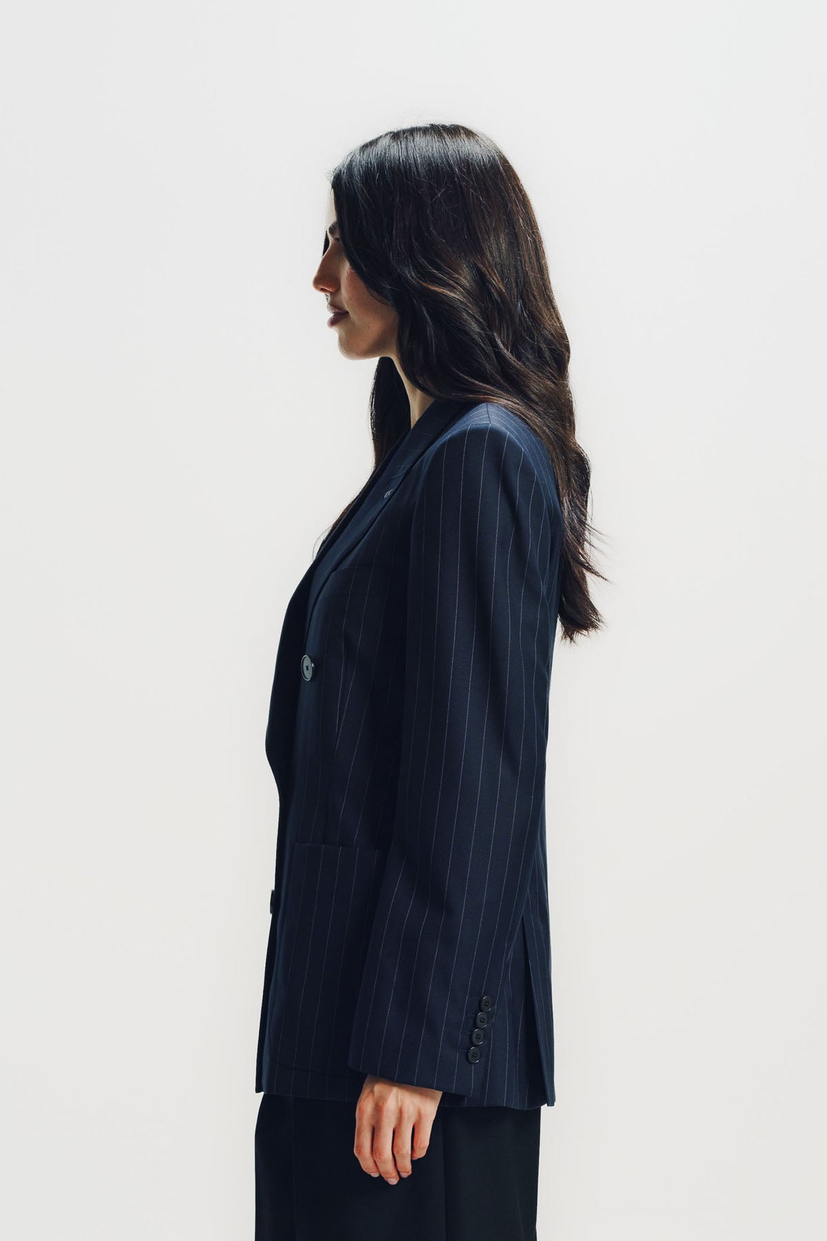 Givenchy | Double-breasted Striped Jacket in Wool