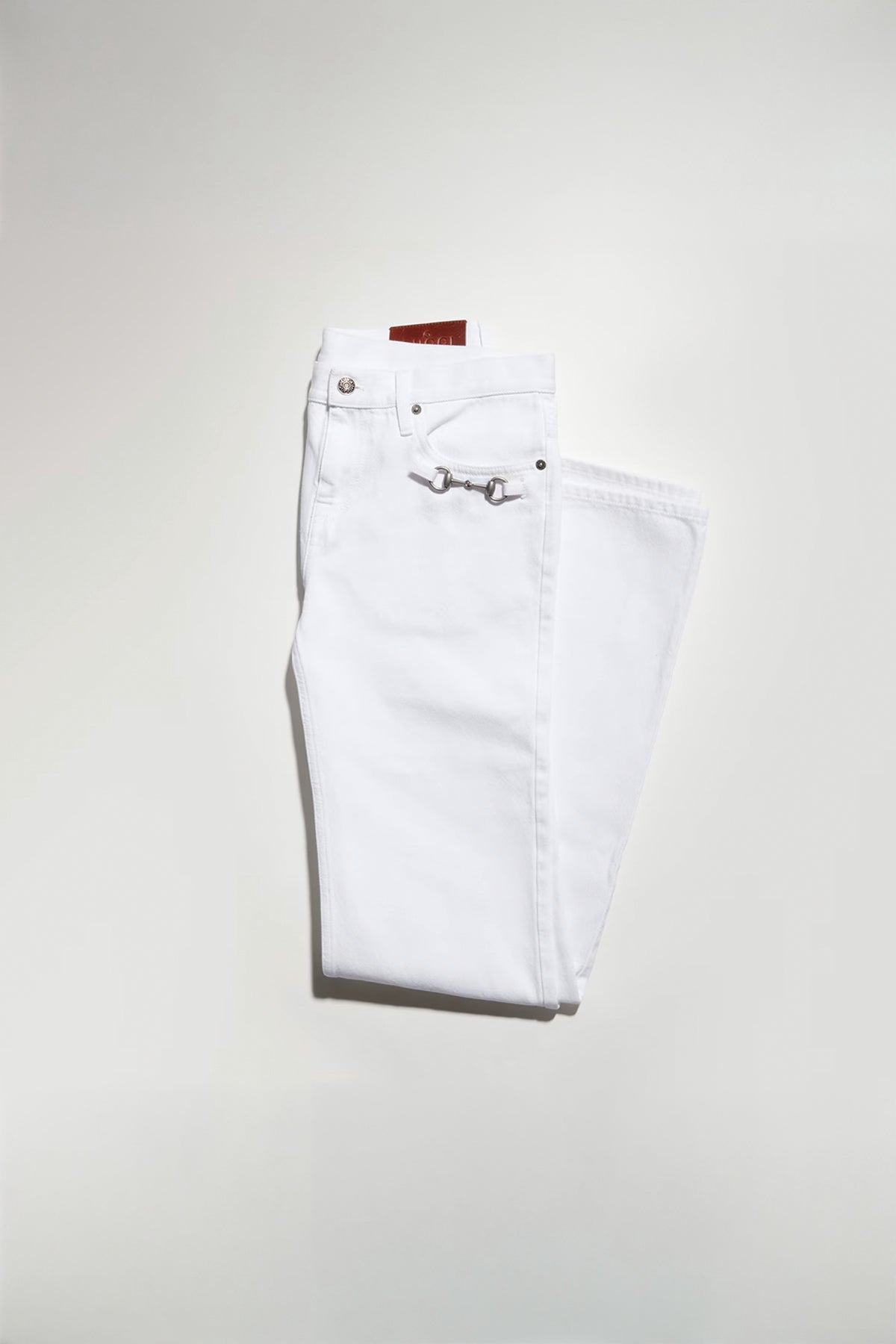 GUCCI | Cotton denim pants with Horsebit