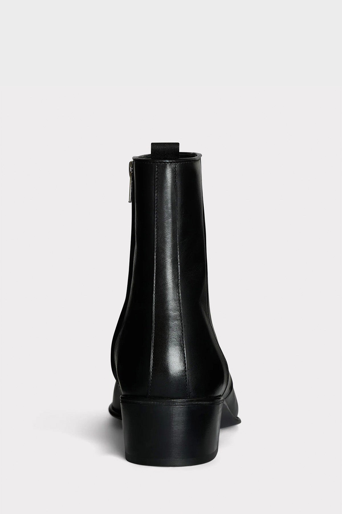 HUSBANDS | Zipped Boots In Black Box Calf Leather