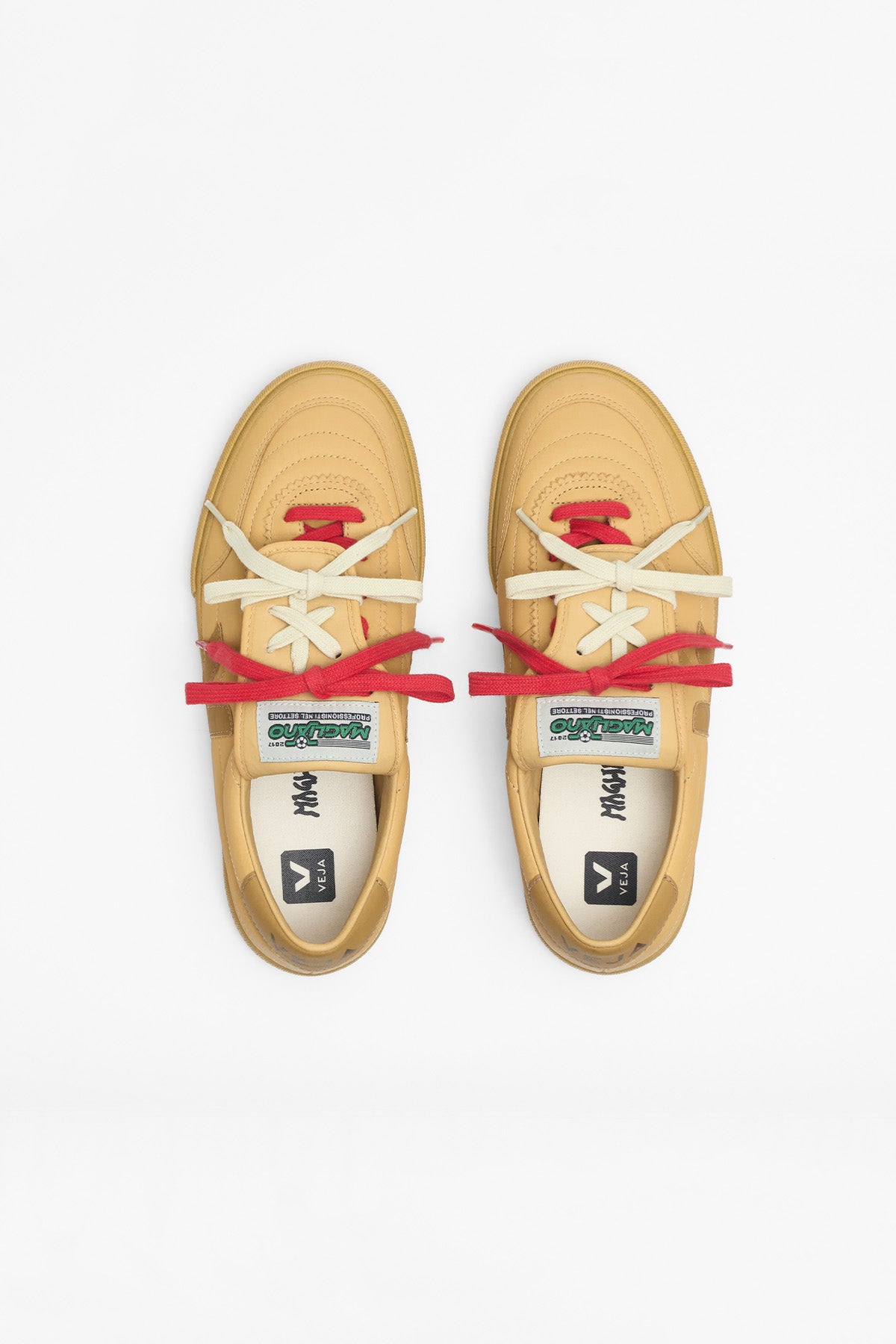 VEJA x Magliano | Panenka Leather Sneakers in Taffy