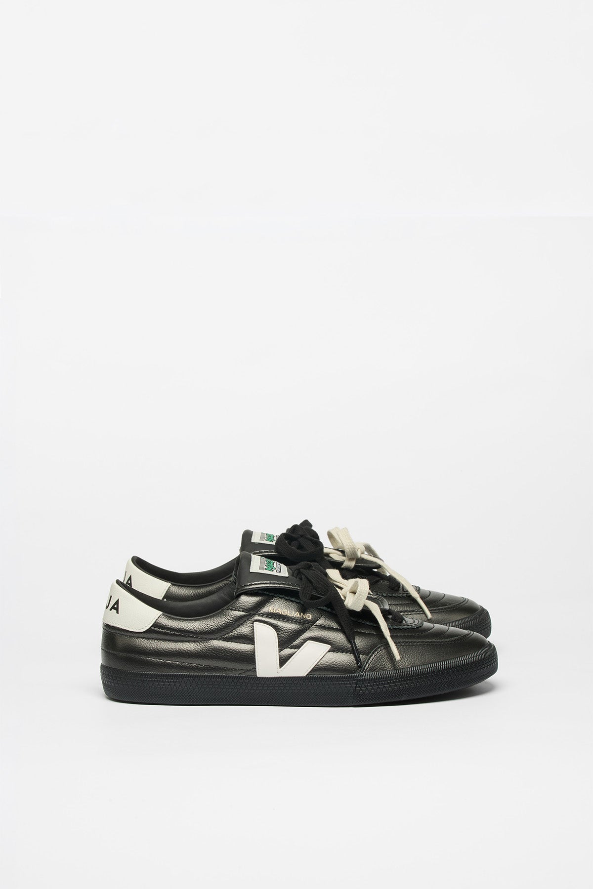 VEJA x Magliano | Panenka Leather Sneakers in Titanium