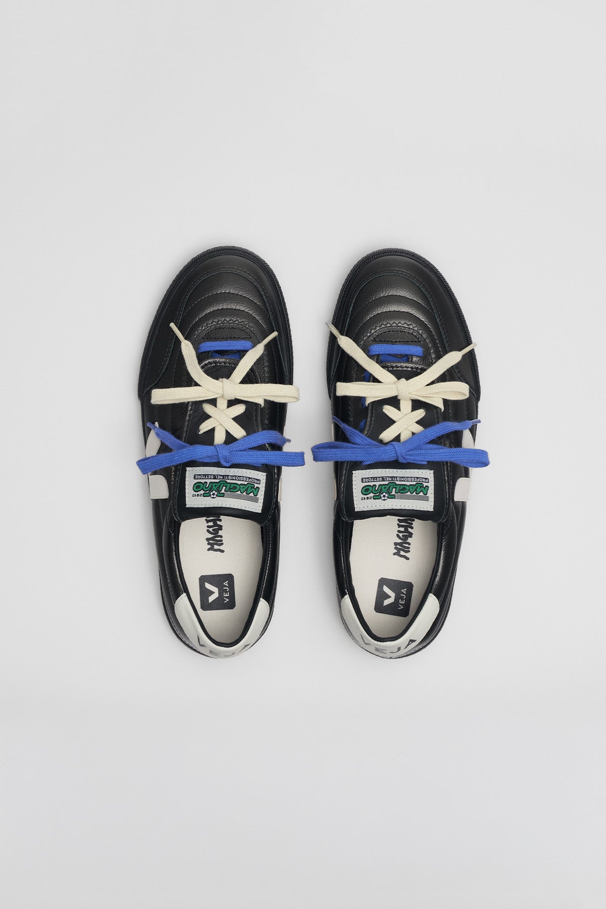 VEJA x Magliano | Panenka Leather Sneakers in Titanium