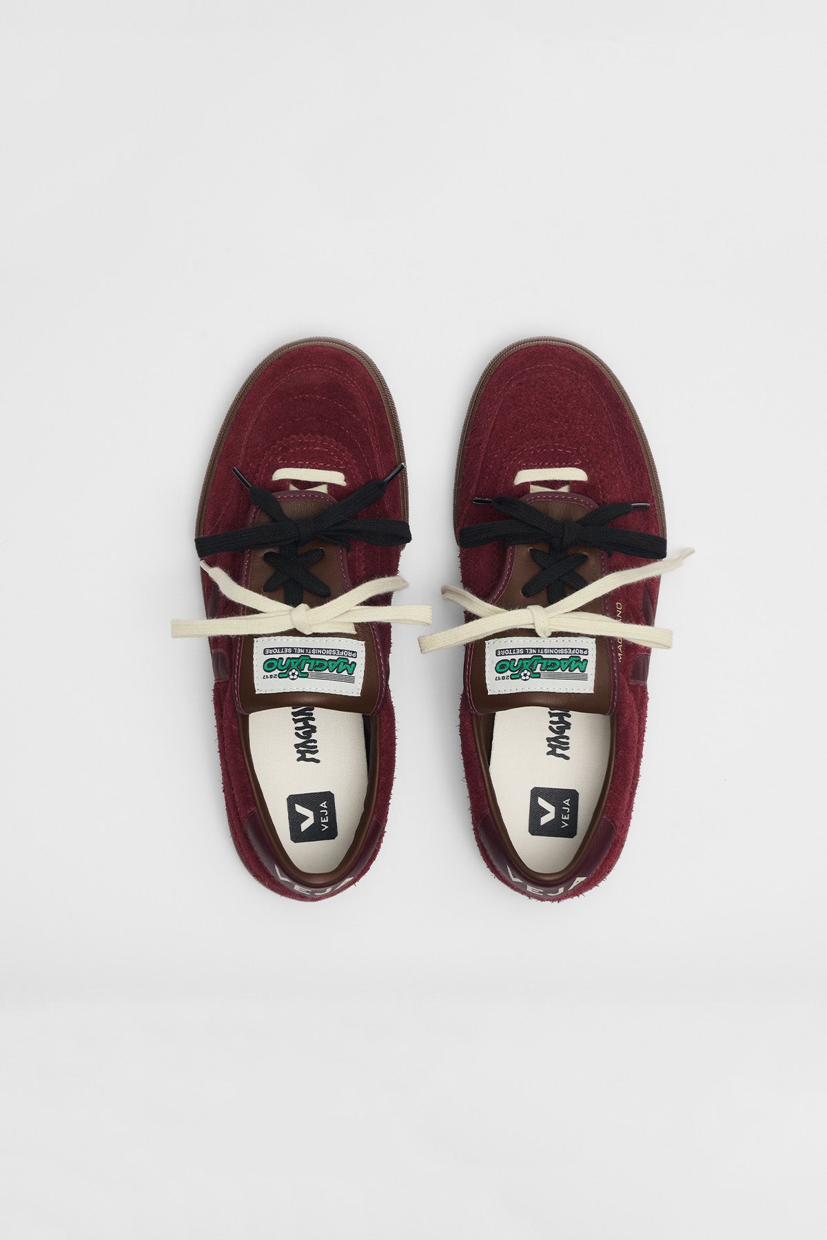 VEJA x Magliano | Panenka Suede Sneakers in Amarante